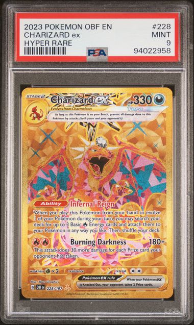 Charizard ex #228 PSA 9 Obsidian Flames、mySite、waistdrama