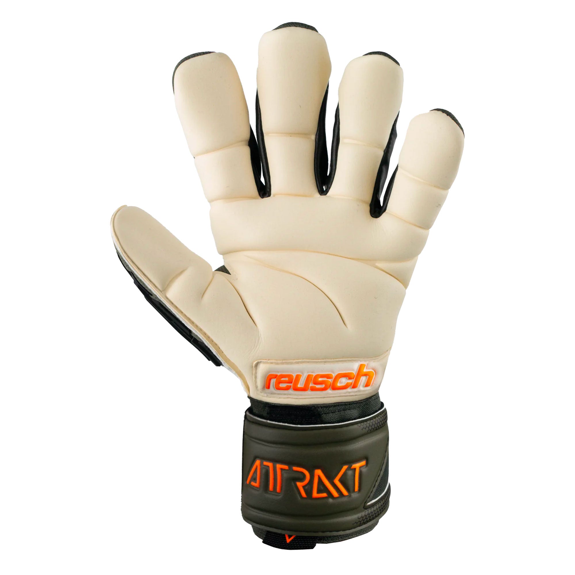 Reusch Men's Attrakt Freegel Gold X Fingersave Goalkeeper Gloves Black/Orange、mySite、bottomscart