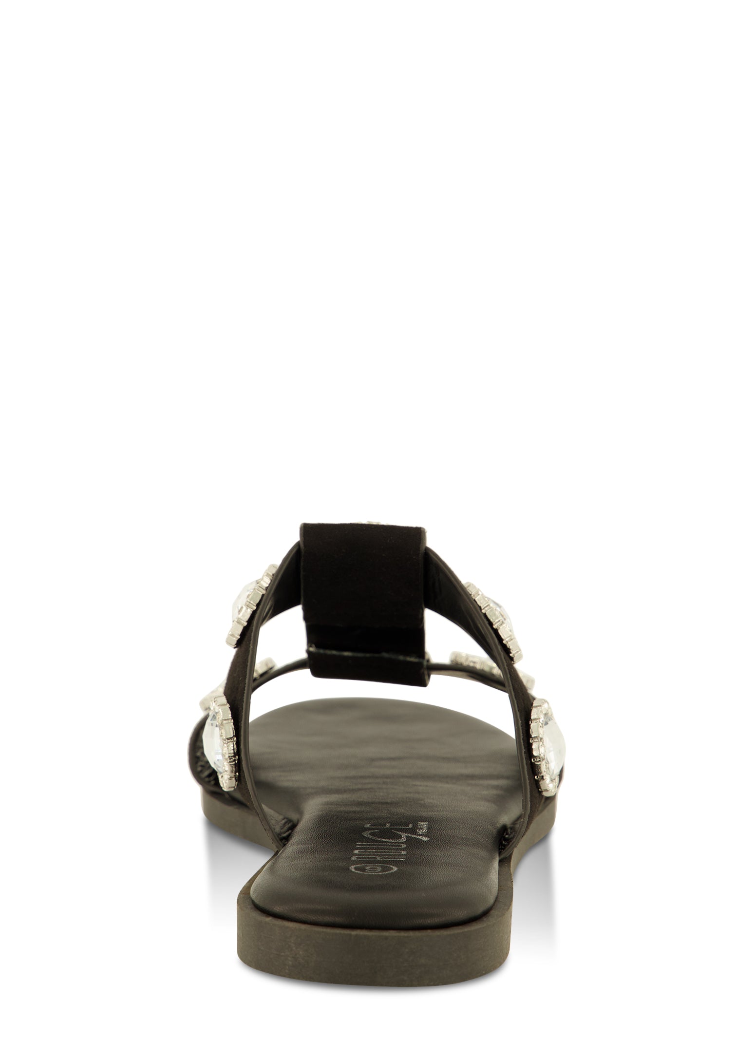 Gemstone Embellished Slide Sandals、mySite、camillekostekn