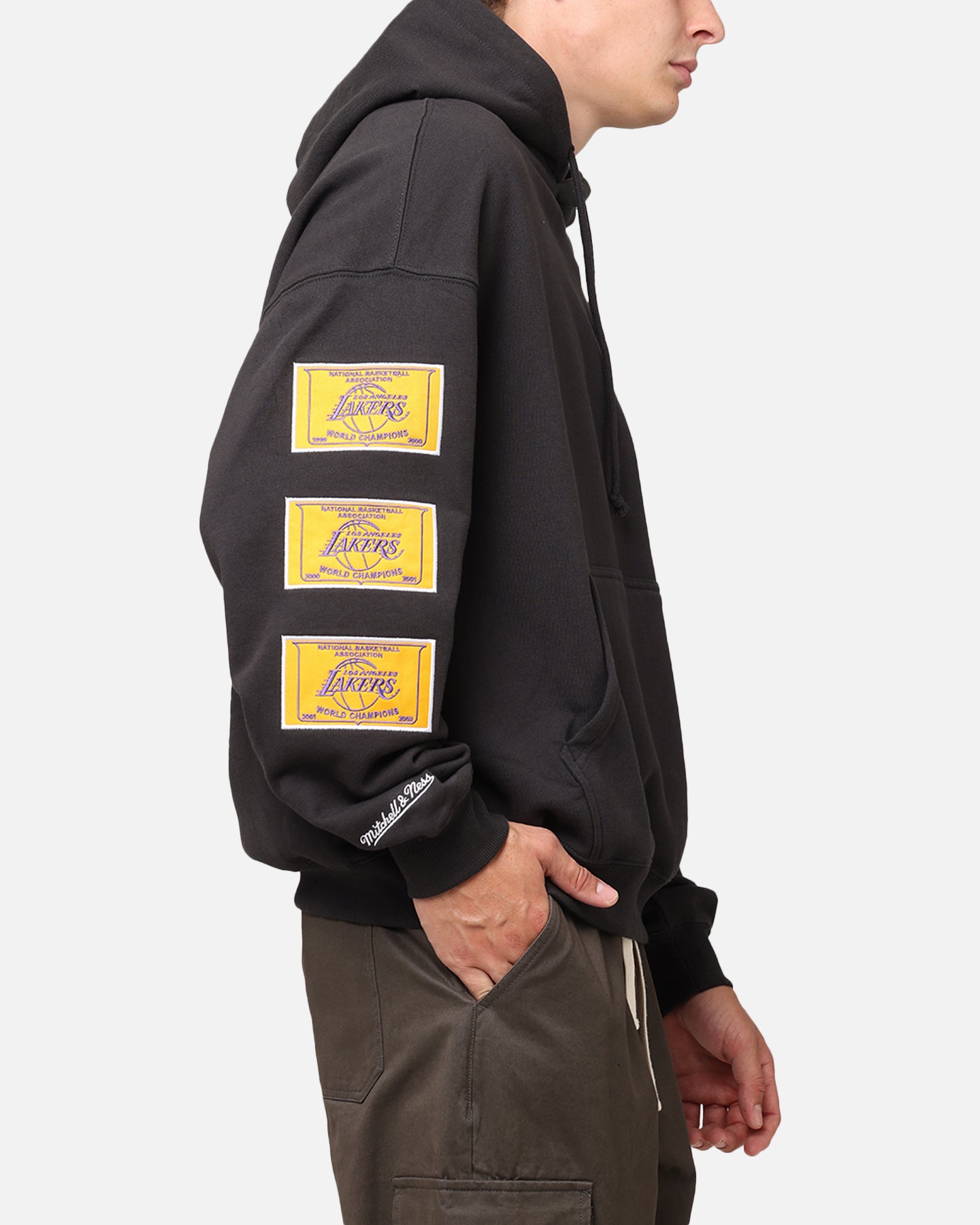 Mitchell & Ness Los Angeles Lakers Pinnacle Hoodie Faded Black、mySite、zt4zffjzw