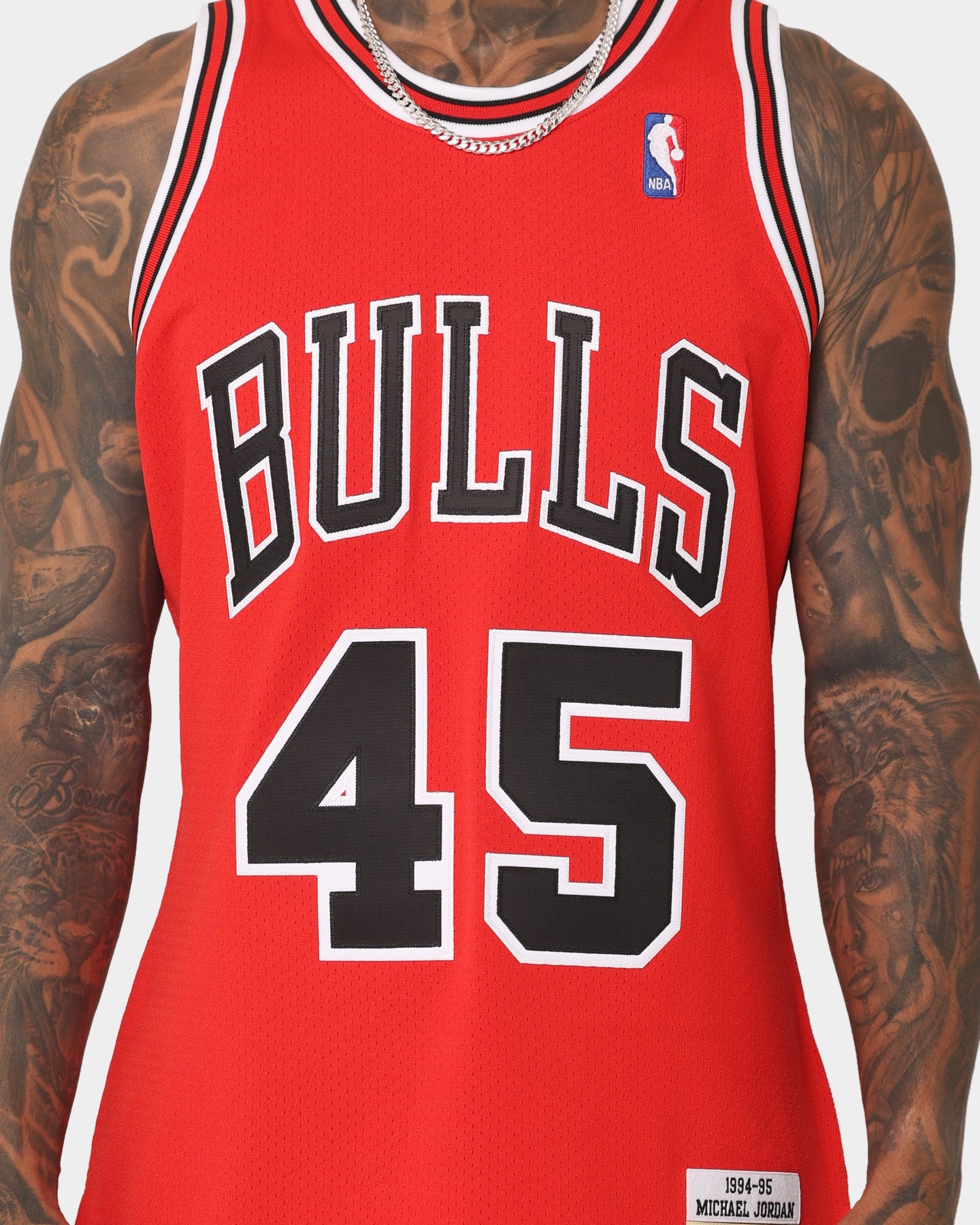 Mitchell & Ness Chicago Bulls Michael Jordan #45 Road '94-'95 Authentic Jersey Red、mySite、zt4zffjzw