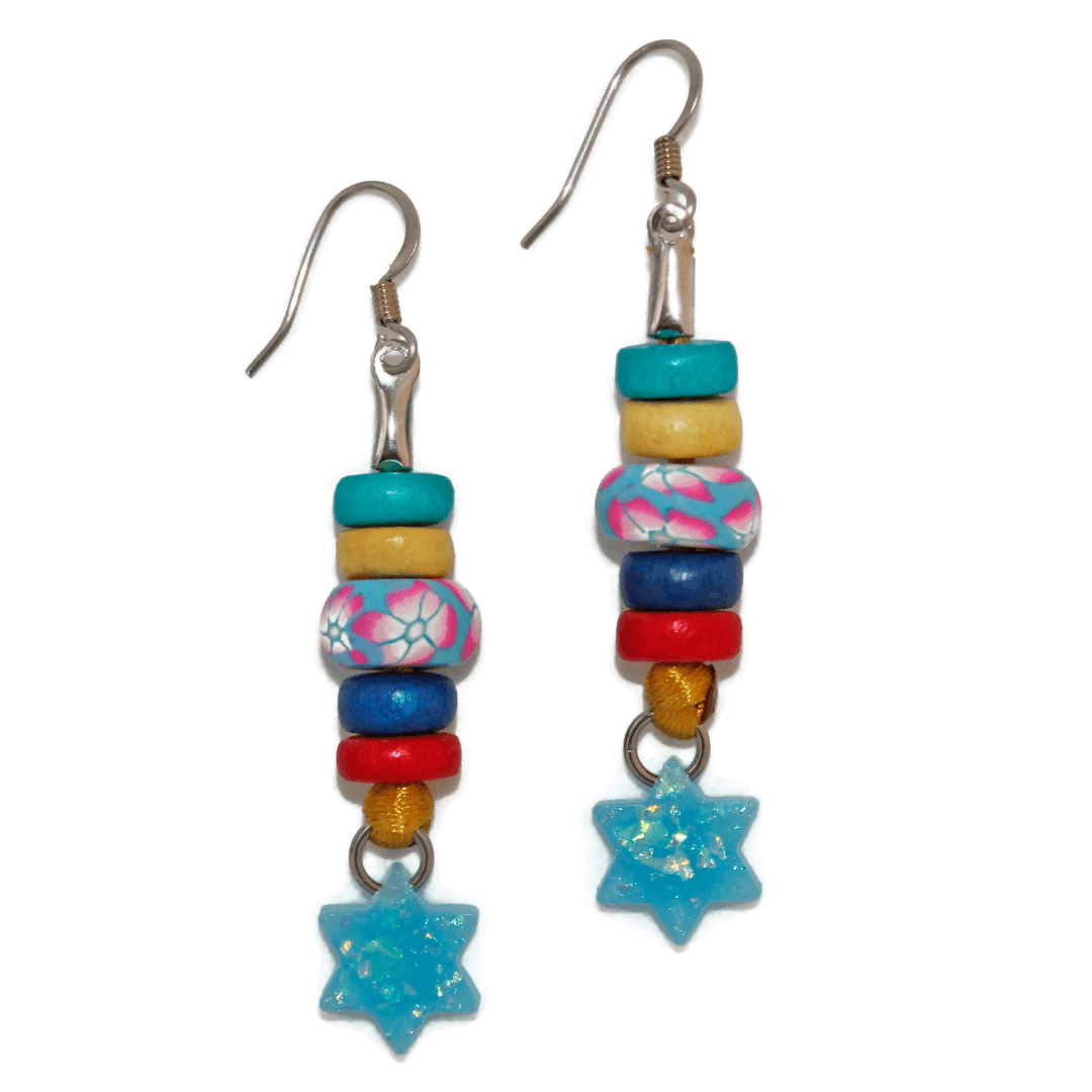 Sea Me Star of David Charm Earrings、mySite、topwebapps