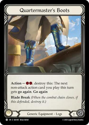 Quartermaster's Boots (Treasure) SEA185 (High Seas) Cold Foil、mySite、waistdrama