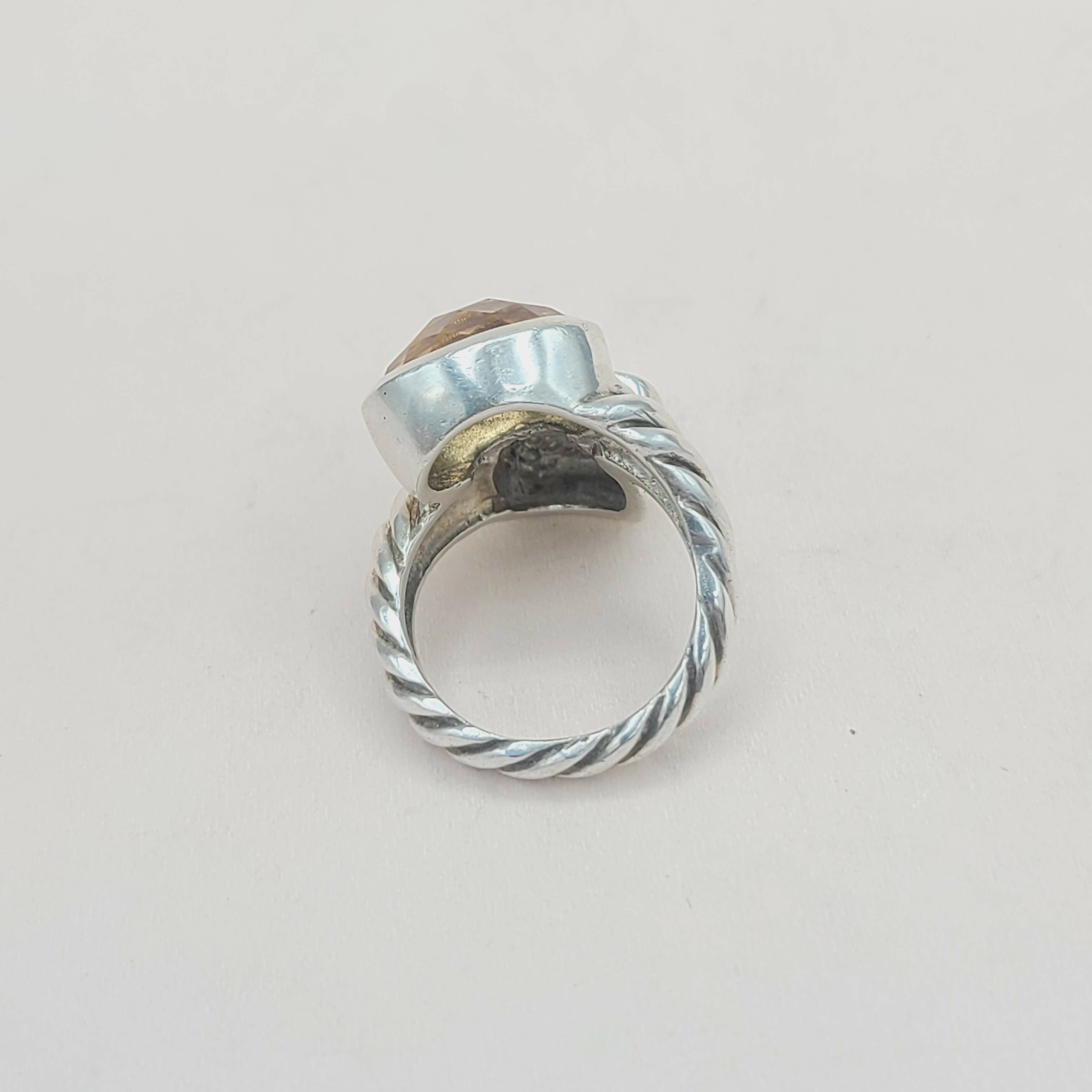 David Yurman Bypass Ring Champagne Citrine & Diamond、mySite、hinf8tx79