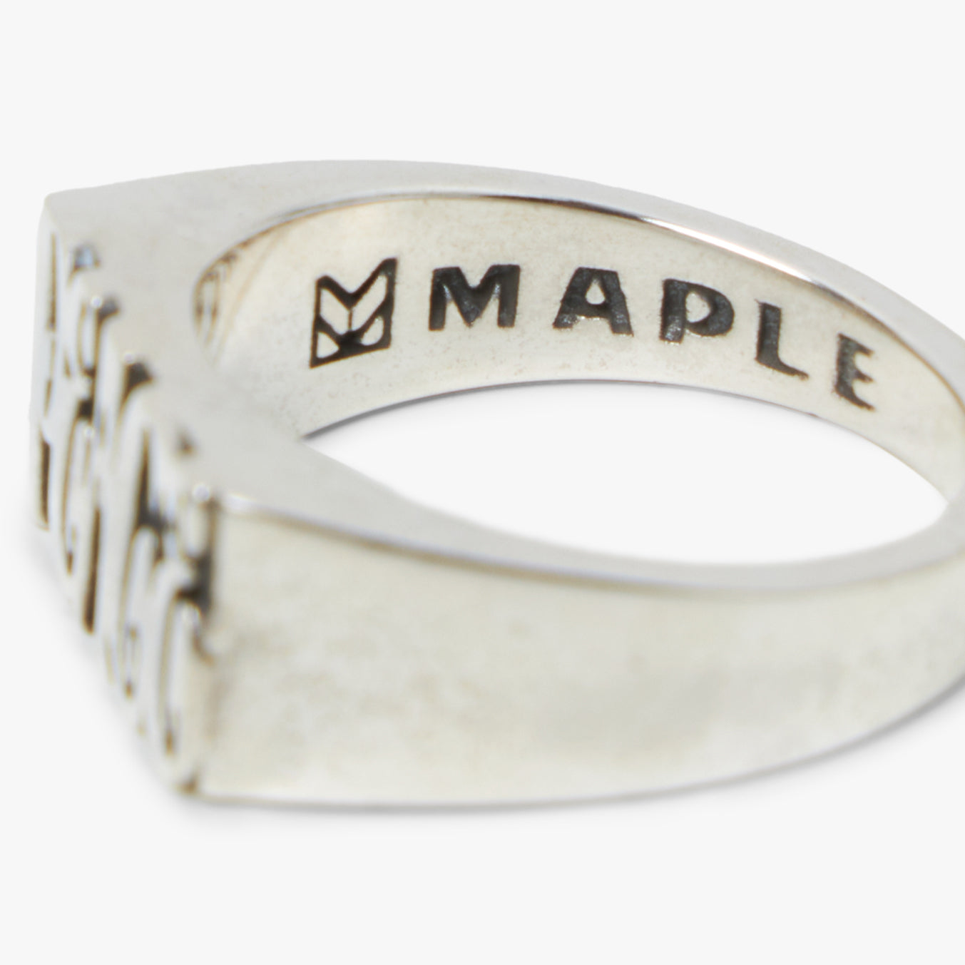  MAPLE Word Peace Ring / Silver .925、mySite、merchandisen