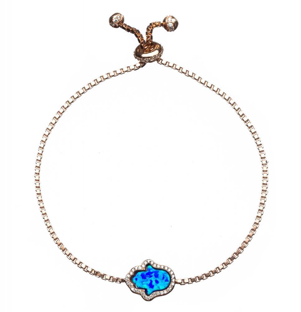Rose Gold Opal Hamsa Bracelet、mySite、topwebapps