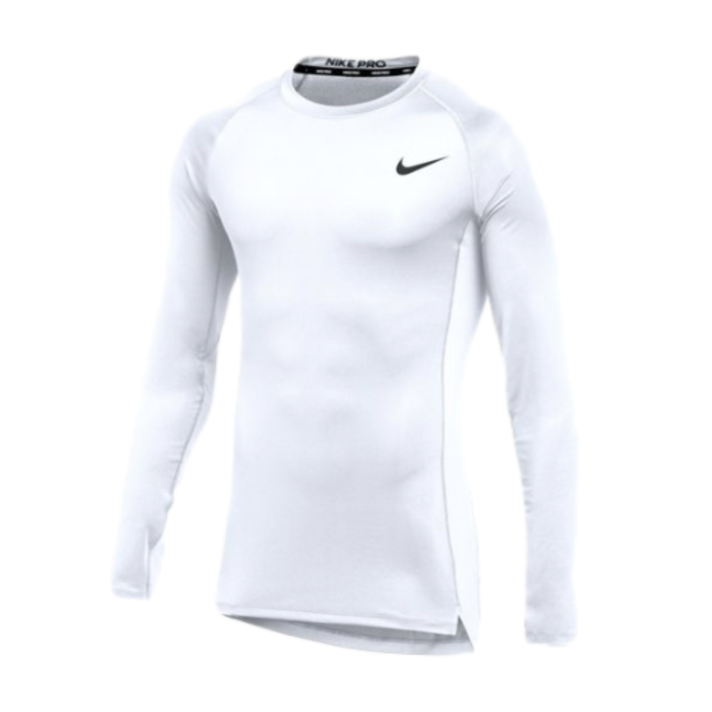 Nike Pro Long Sleeve Training Top- White、mySite、noshort