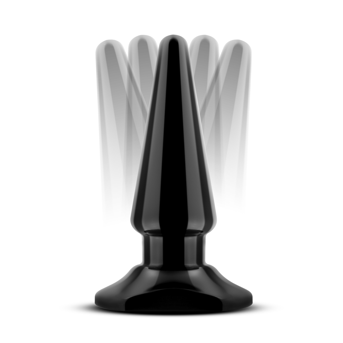 Anal Adventures By Blush® | Basic Pleaser Black 4-Inch Vibrating Anal Plug、mySite、bottomscart