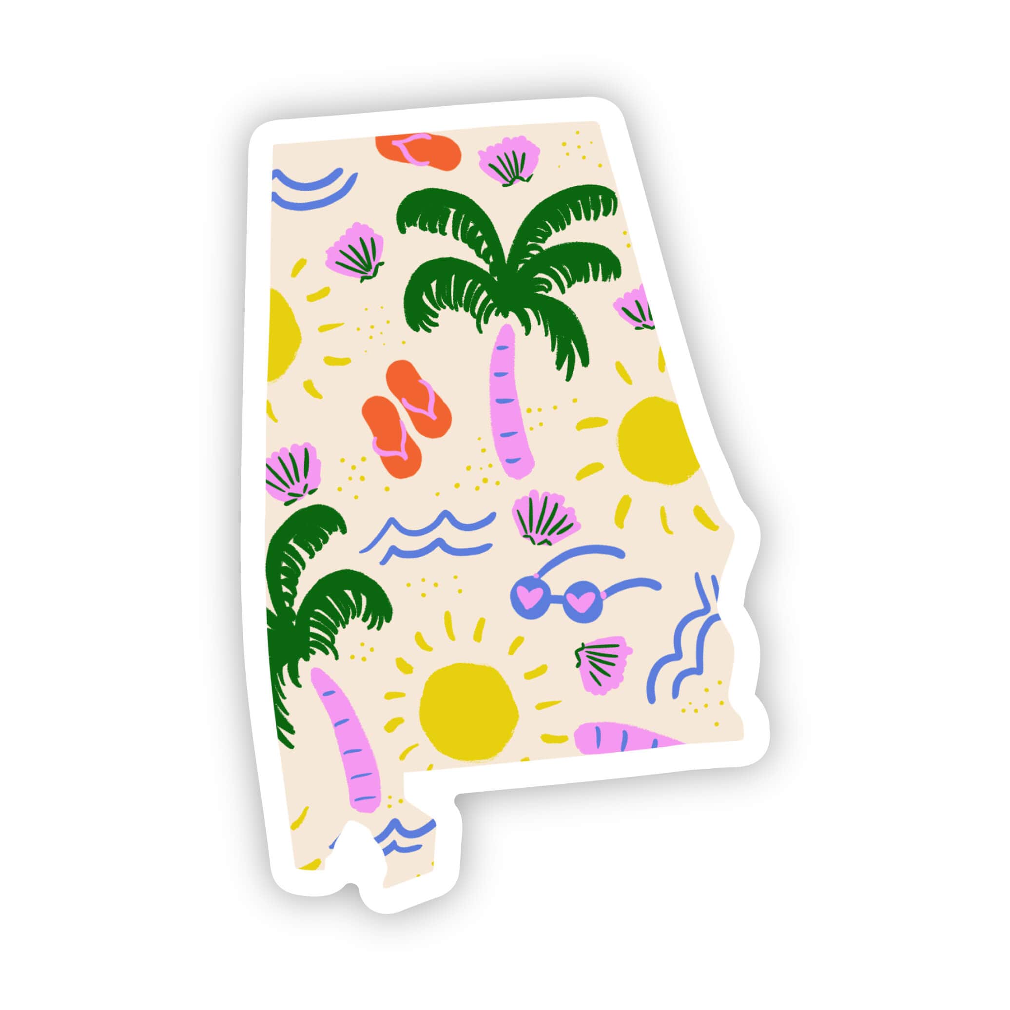  Alabama Sticker - Beach、mySite、ghnorth