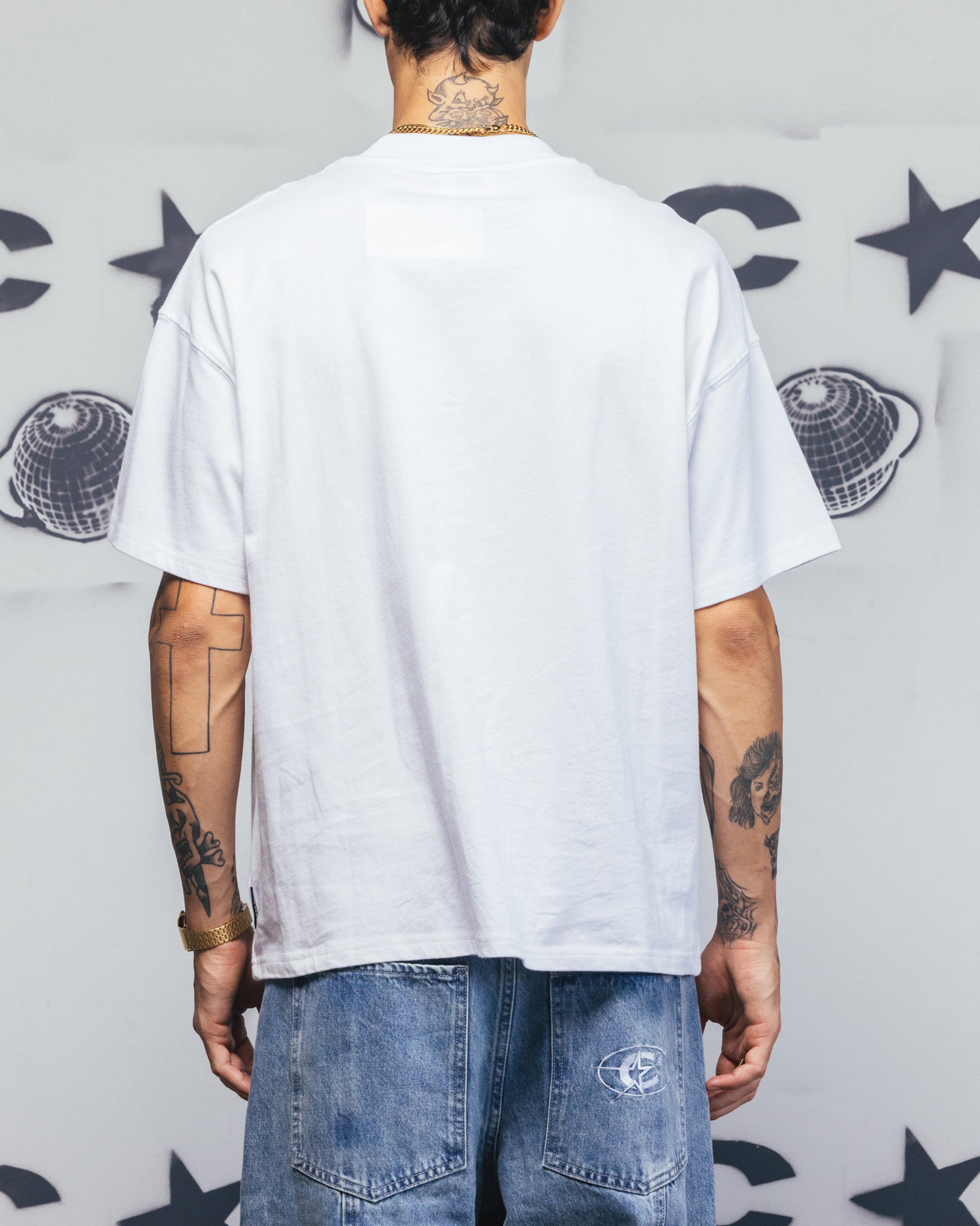 Carre Embroidered Graffiti T-Shirt White、mySite、zt4zffjzw