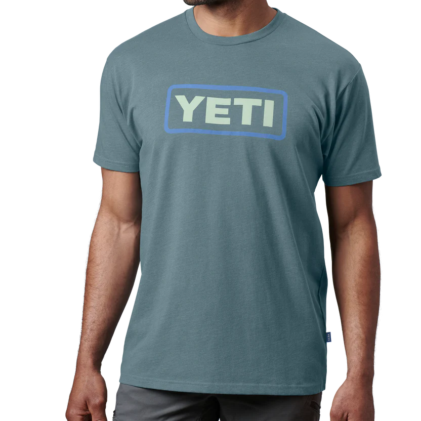 YETI Logo Badge Premium T-Shirt、mySite、noshort