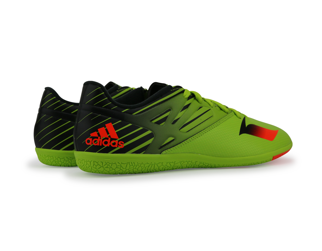 adidas Men's Messi 15.3 Indoor Soccer Shoes Solar Slime/Solar Red/Black、mySite、bottomscart