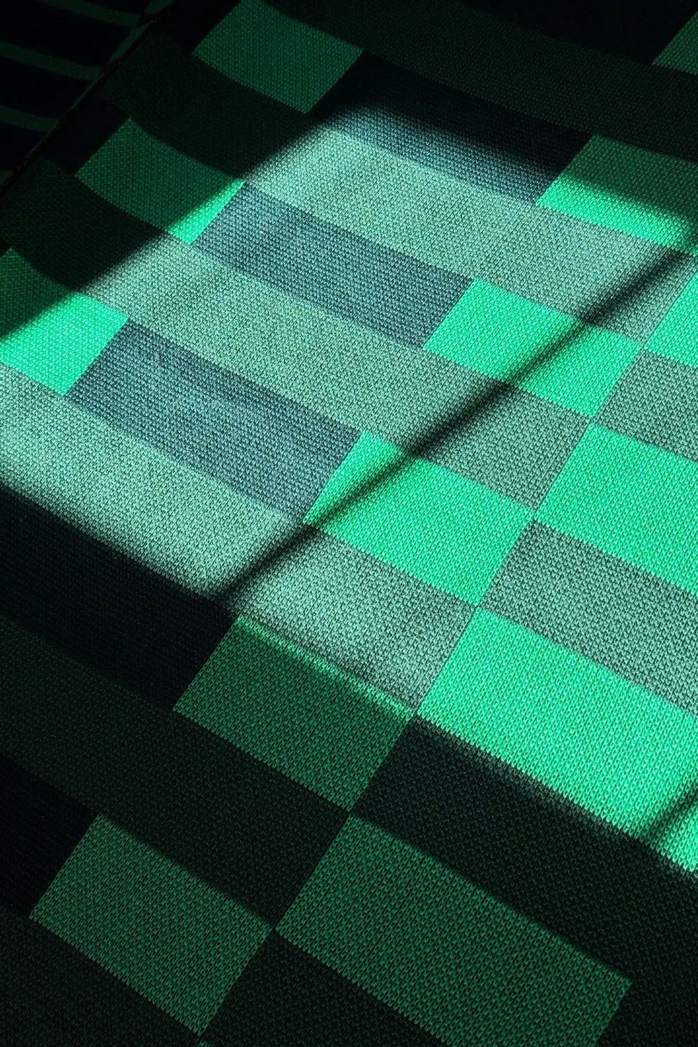 Green Matrix Combed Cotton Knit Throw Blanket、mySite、gigharbornorthrealestate