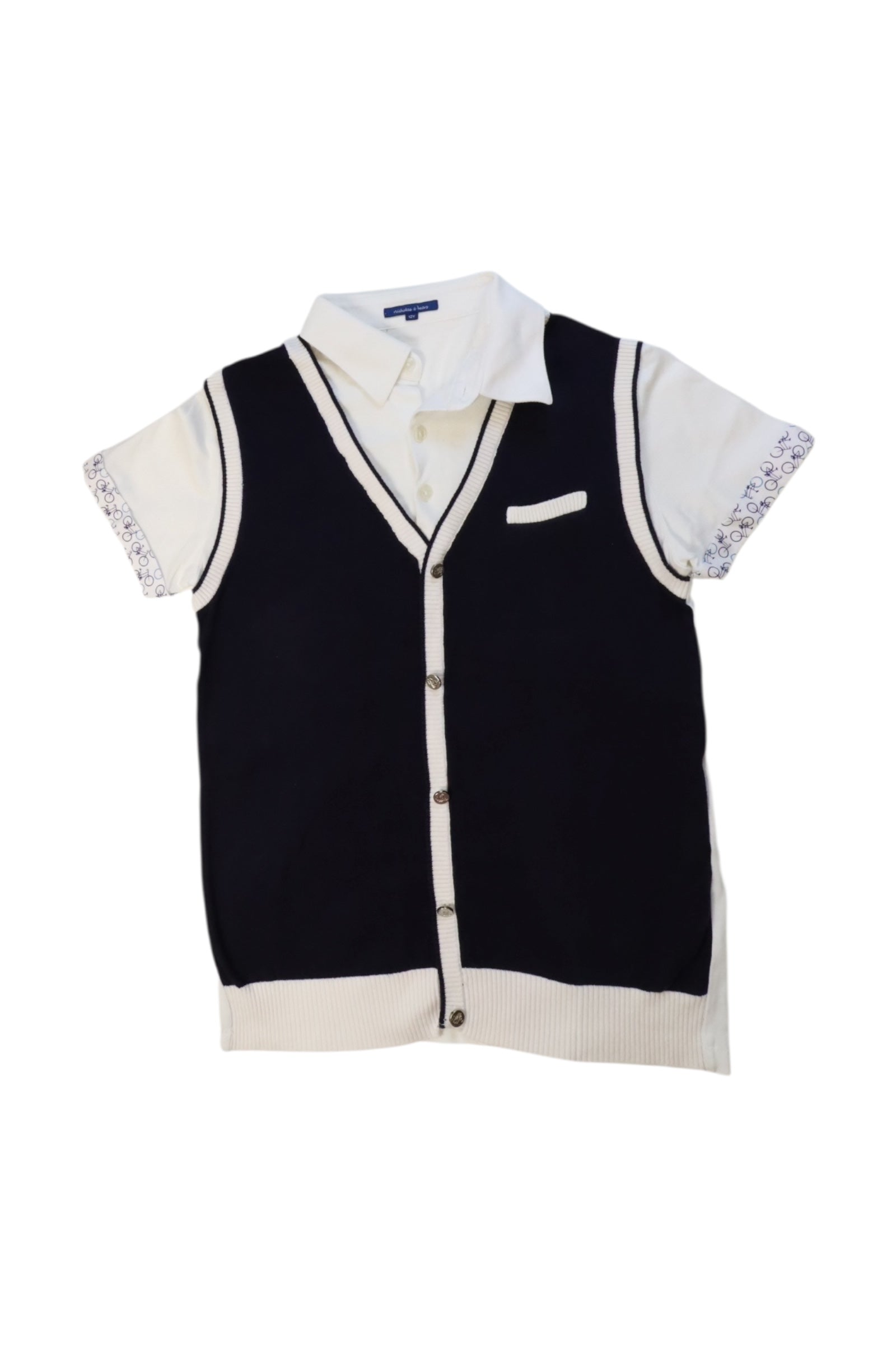 Nicholas & Bears Buttoned Vest With Collar 12Y、mySite、g9winljtr