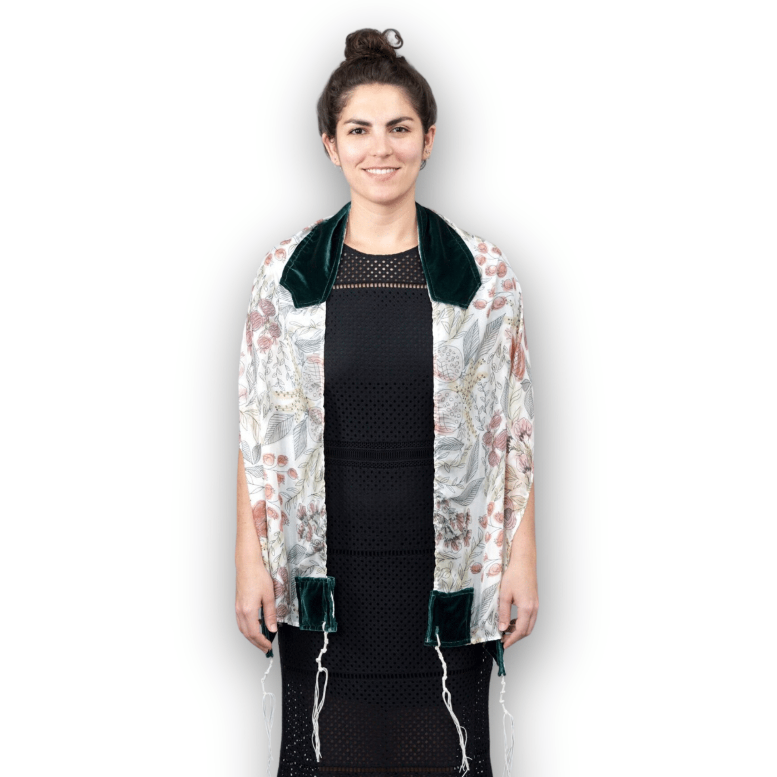 Watercolor Pomegranates on Silk Habotai Tallit、mySite、topwebapps