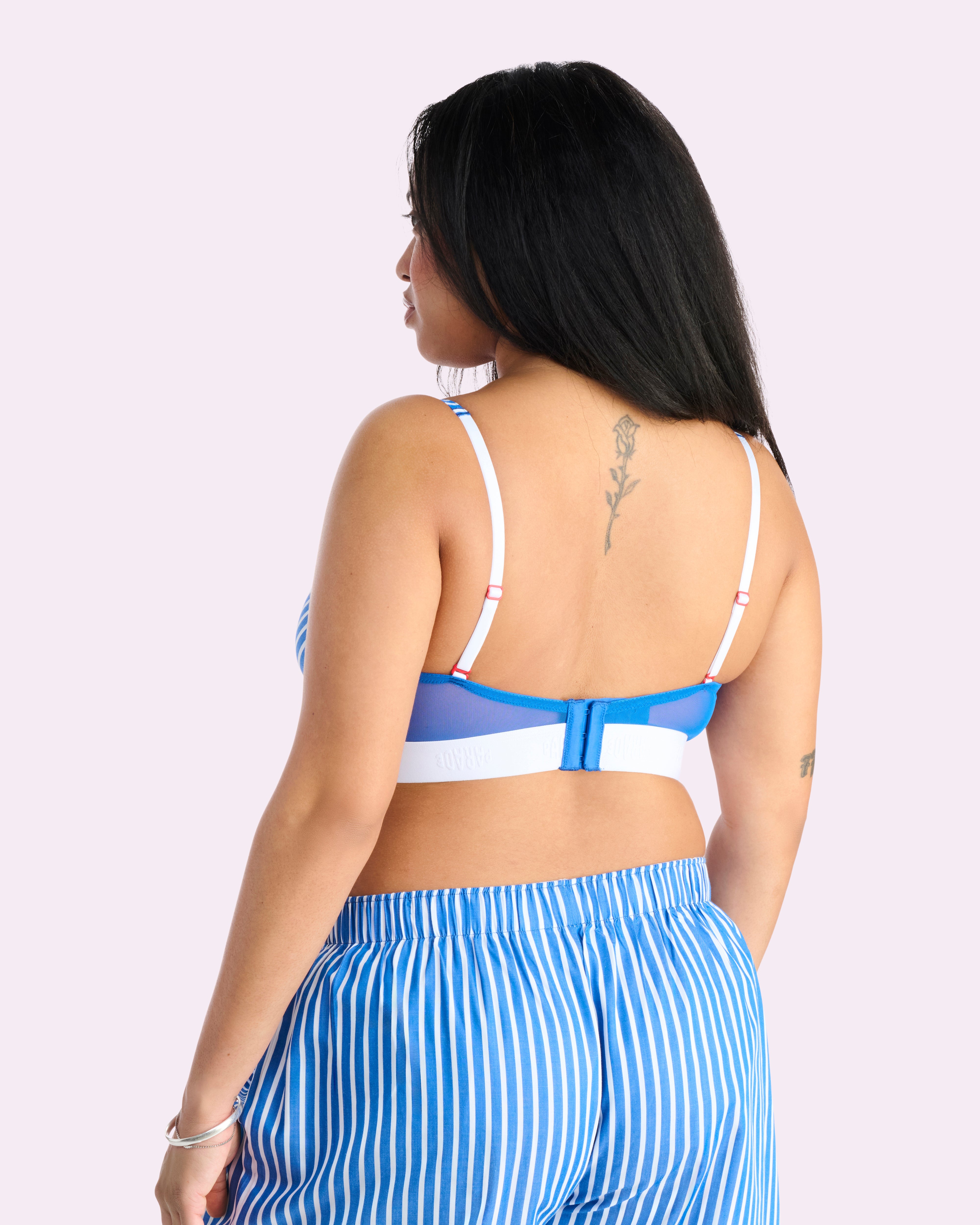 Parade Poplin Triangle Bralette | Parade Poplin (Paradise Stripe)、mySite、bengalsvssteelers