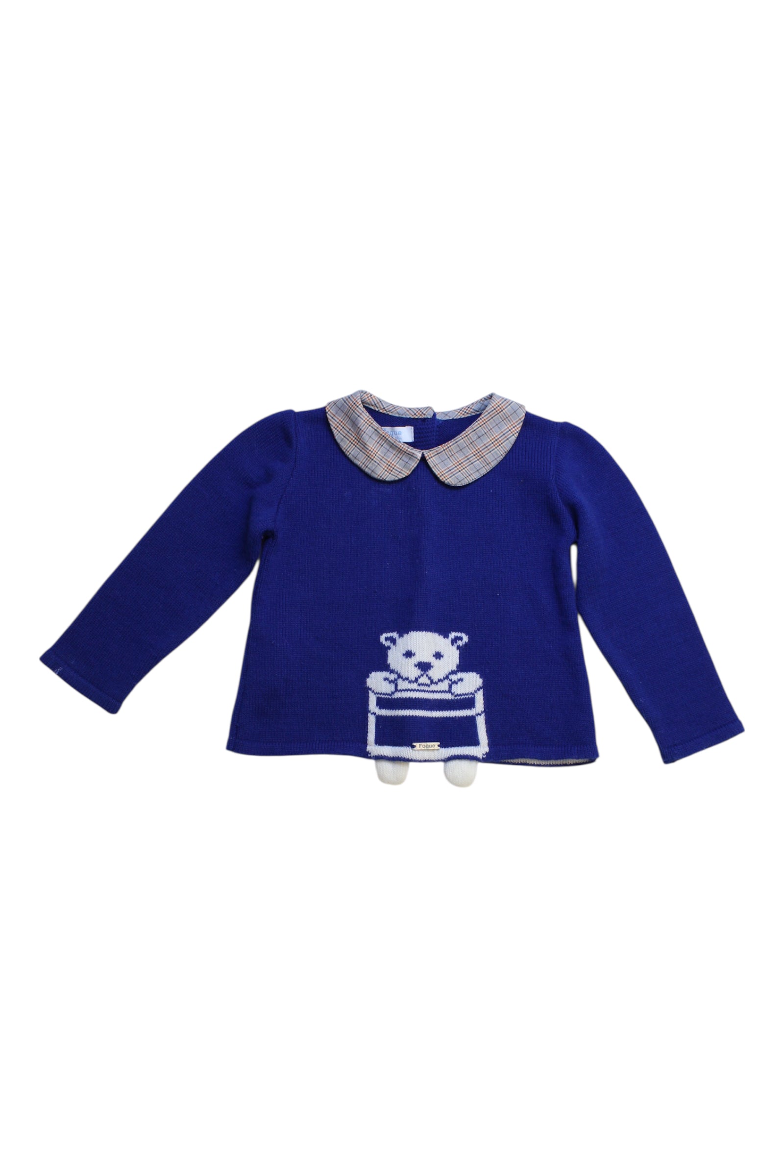 Foque Bear Motif Long Sleeve Top 12-18M、mySite、g9winljtr