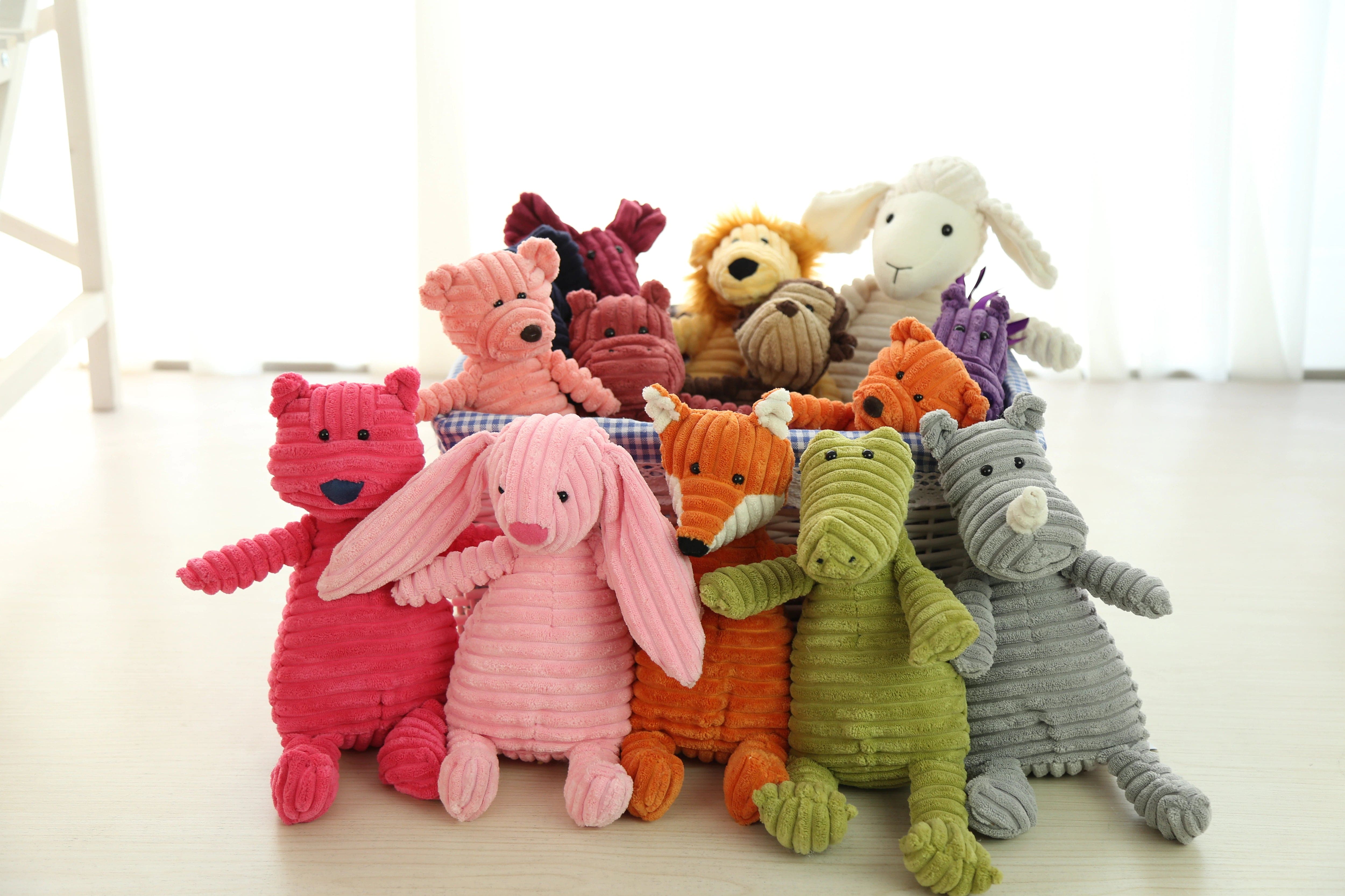 Corduroy Plush Funny Stuffed Dog、mySite、g9winljtr