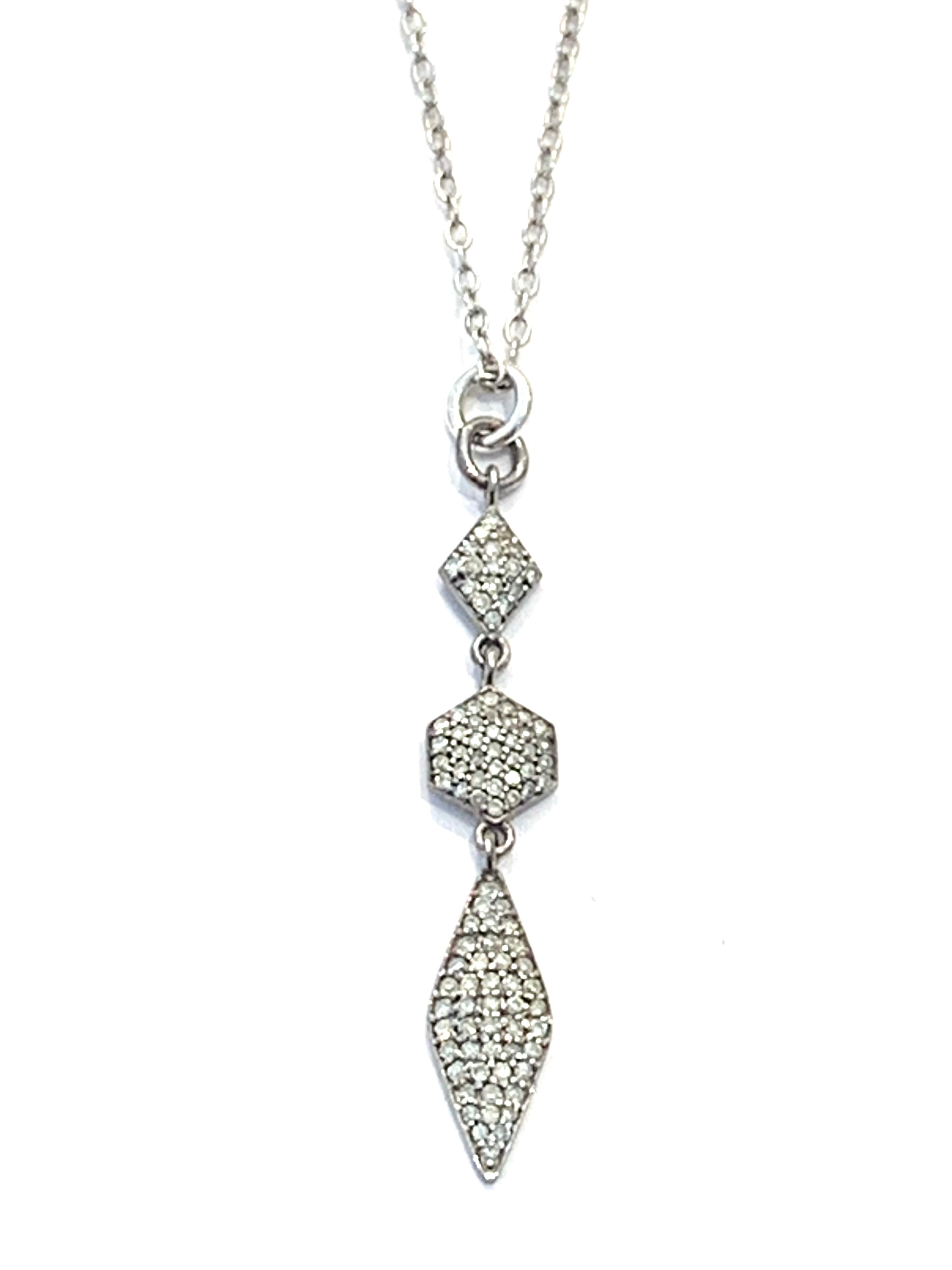 Erin Steele Jewelry Multi Shape Diamond Pendant Necklace、mySite、noshort
