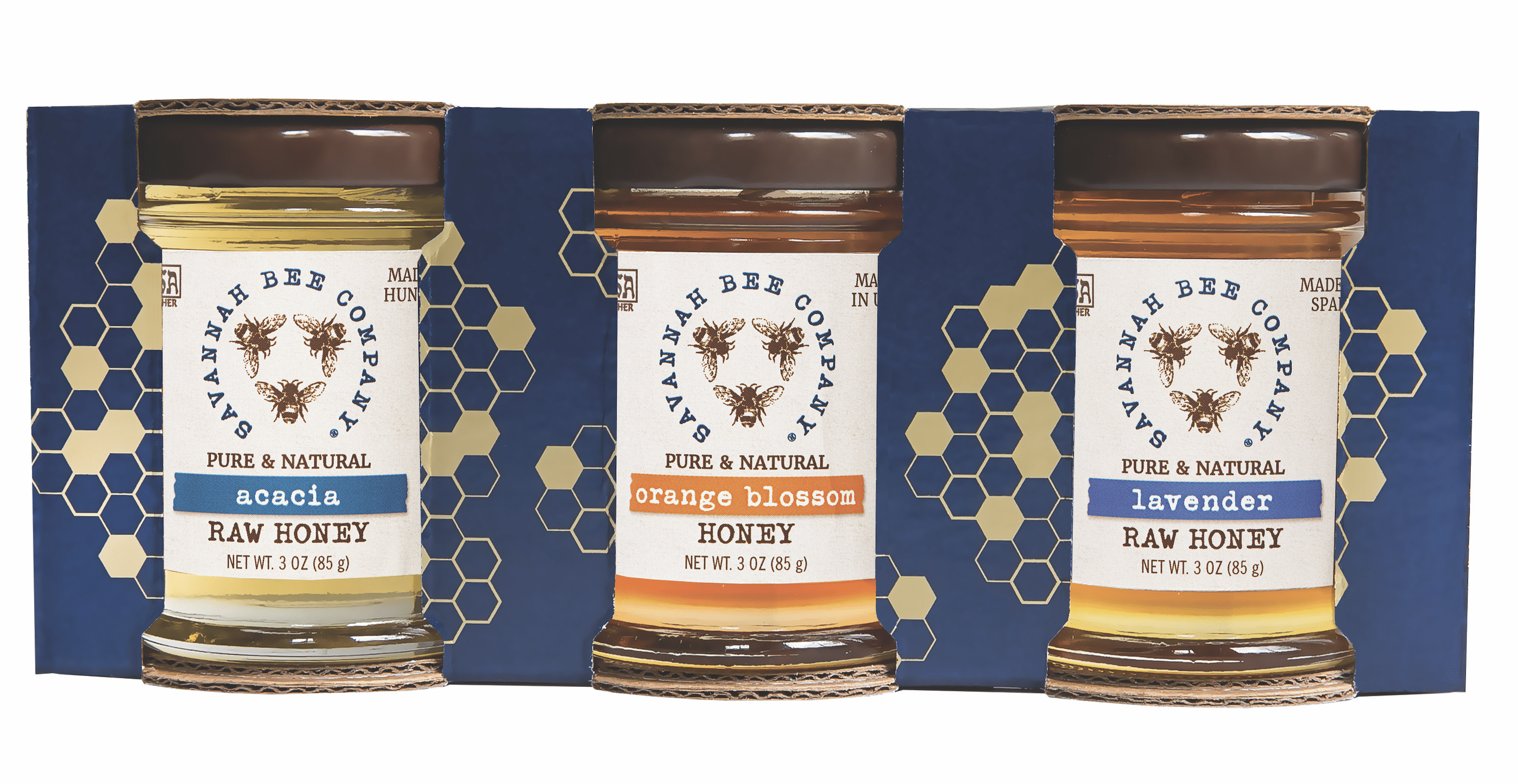Artisanal Honey Sampler- 3oz Acacia, Orange Blossom, Lavender、mySite、topwebapps