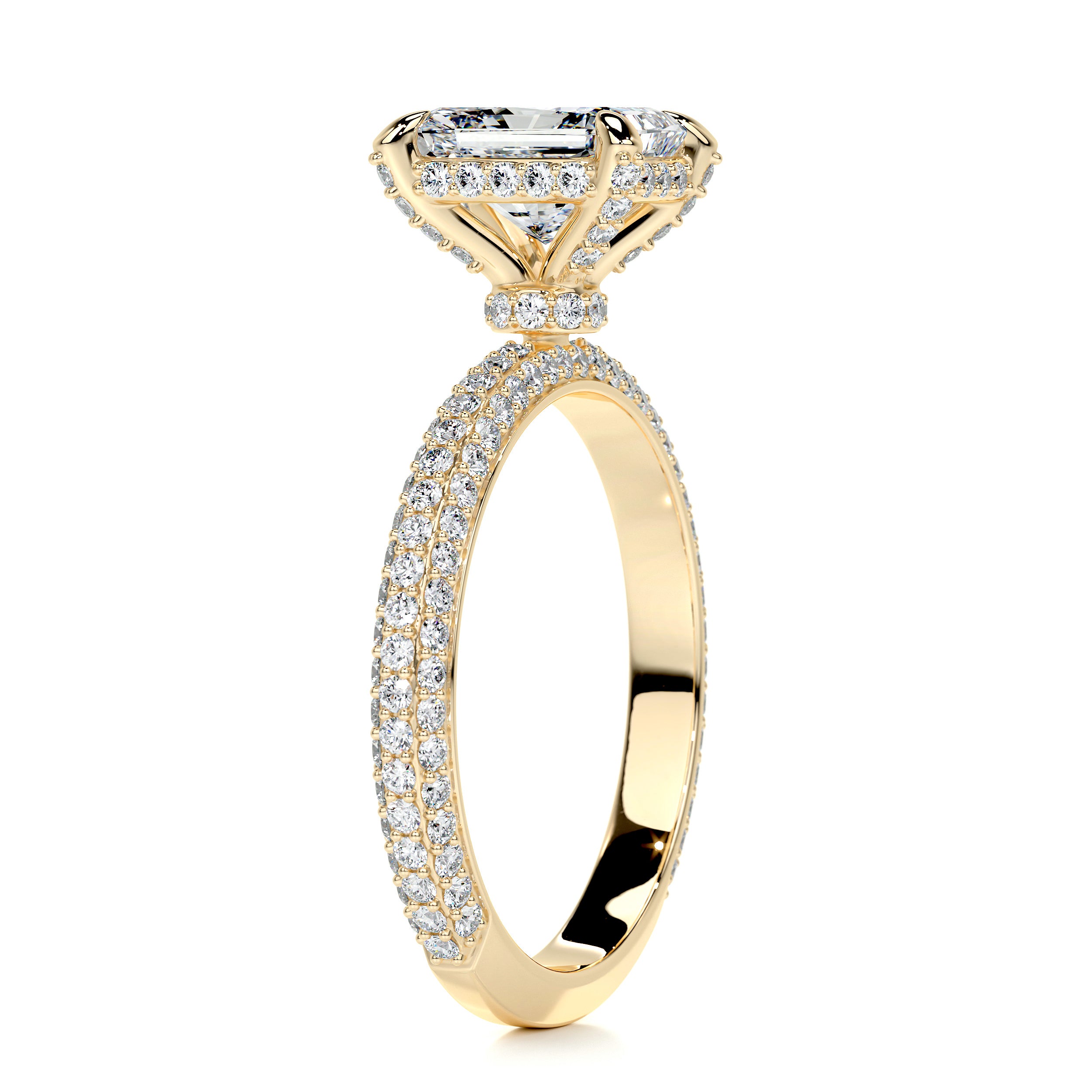 Milly Diamond Engagement Ring -18K Yellow Gold、mySite、hinf8tx79