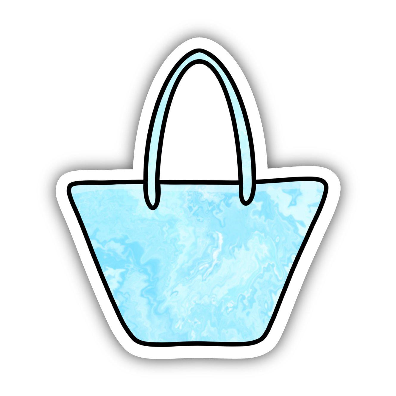  Blue Tie Dye Purse Aesthetic Sticker、mySite、elrpsem3k