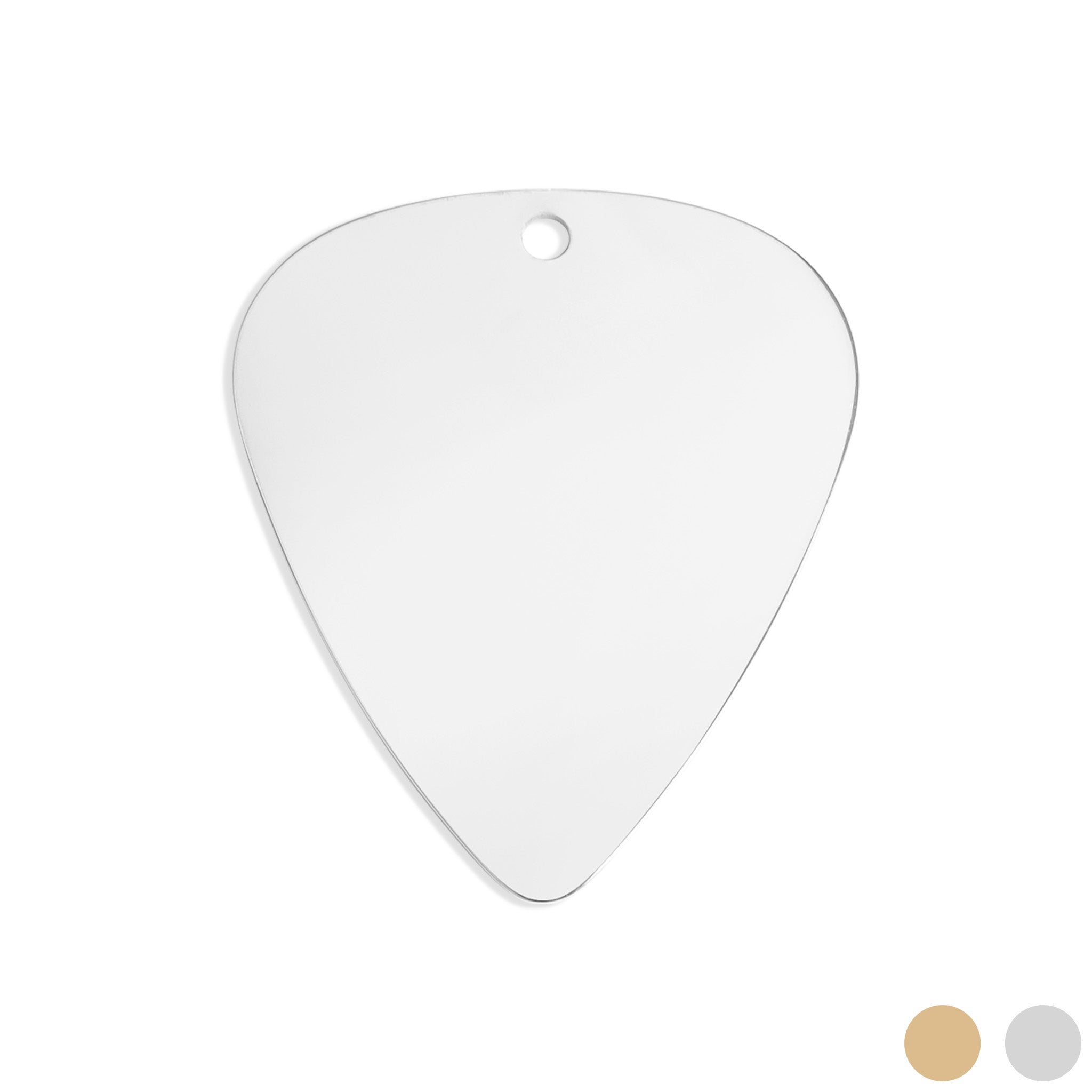 18K Gold PVD Blank Stainless Steel Guitar Pick Pendant / SBB0103、mySite、dreamappss