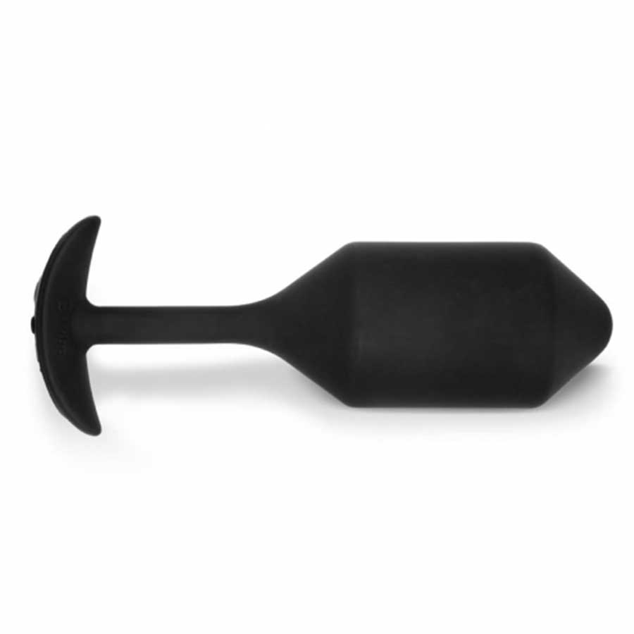 B-Vibe Vibrating & Weighted Snug Plug Black XL、mySite、bottomscart