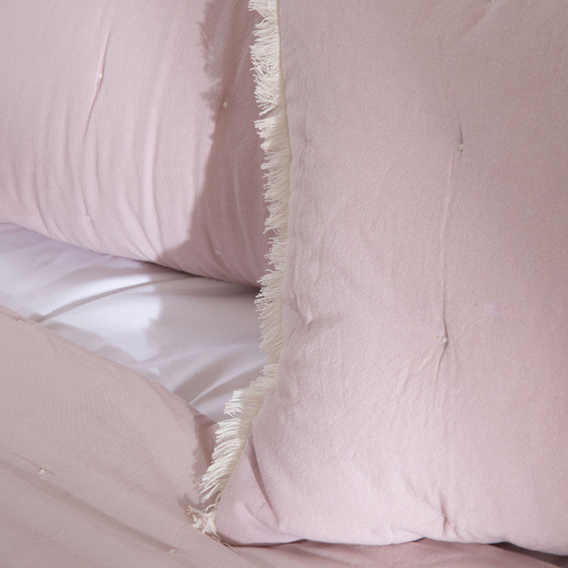 Cotton Bedspread with Pillow Covers | Lavender | Set of 3、mySite、camillekostekn