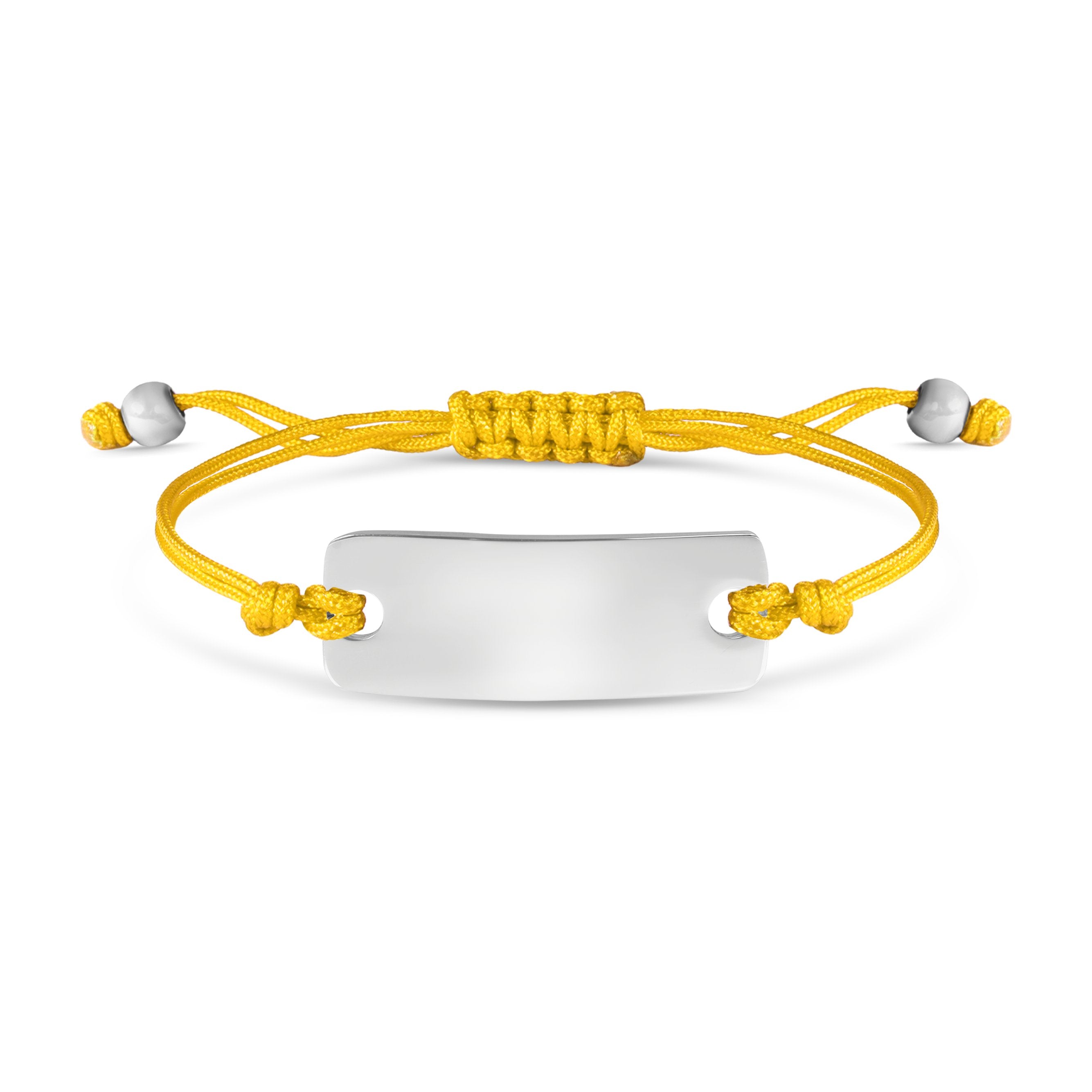 Engravable Rectangle ID Friendship Curved Bar Bracelet / RB0001、mySite、dreamappss
