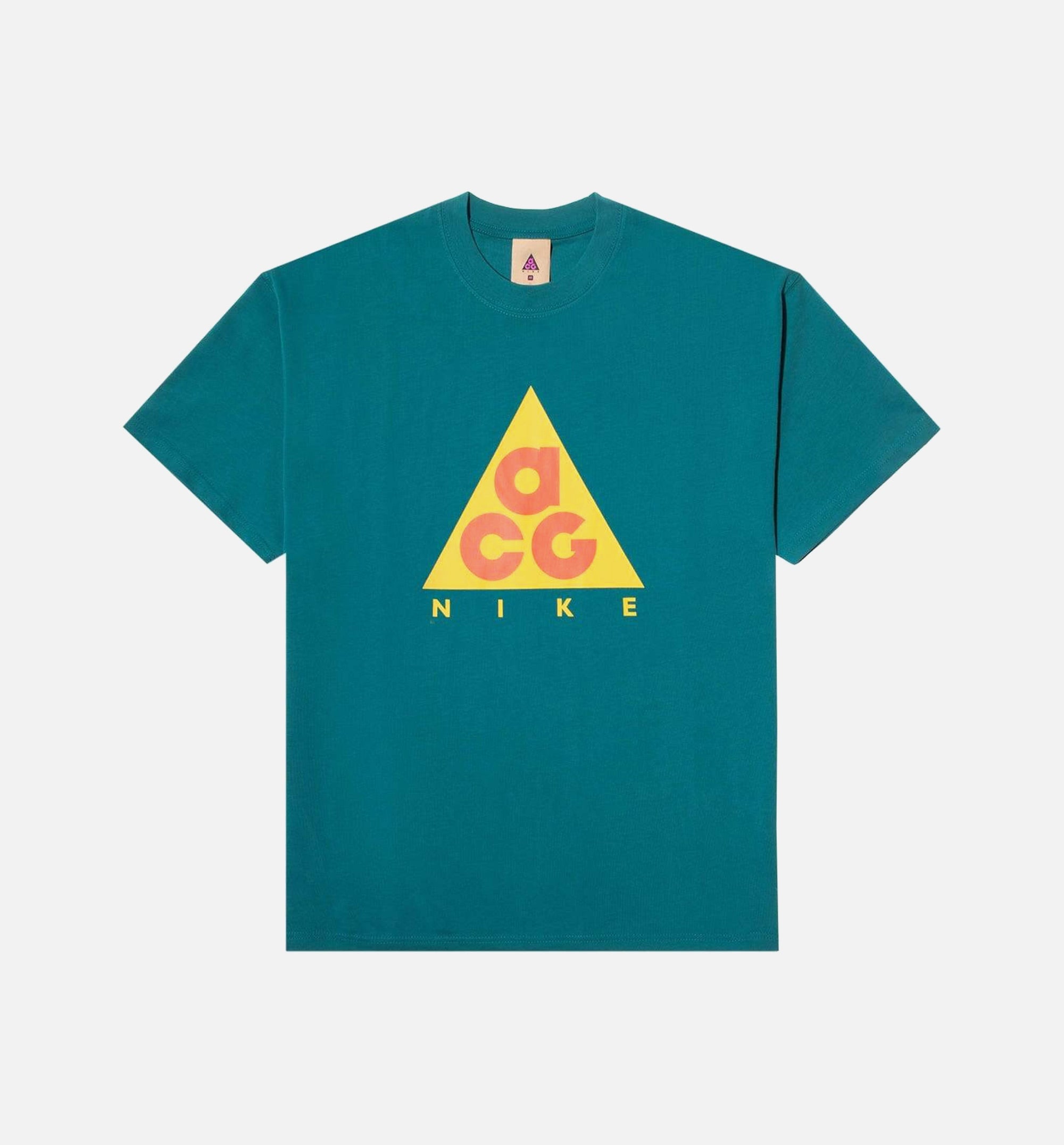 ACG Giant Logo Short Sleeve Tee Mens T-Shirt - Teal/Yellow/Red、mySite、dreamappss