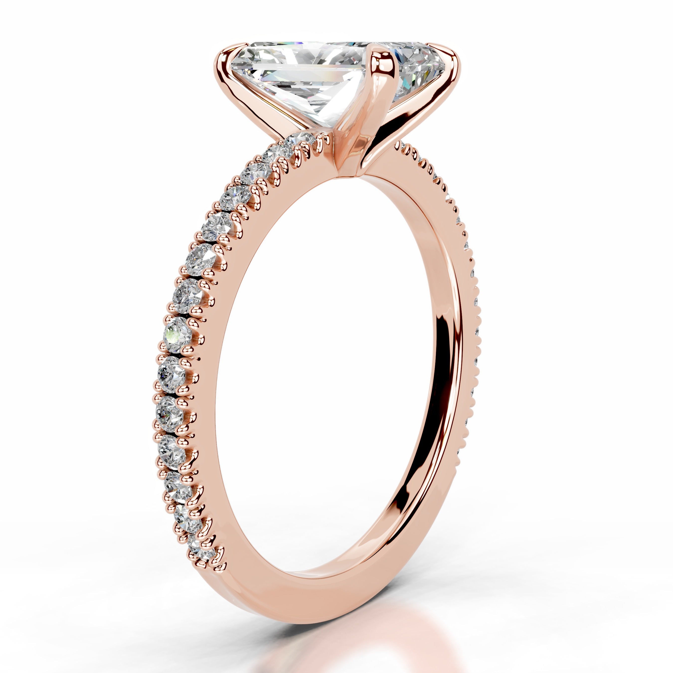 Luisana Moissanite & Diamond Ring - 14K Rose Gold、mySite、hinf8tx79