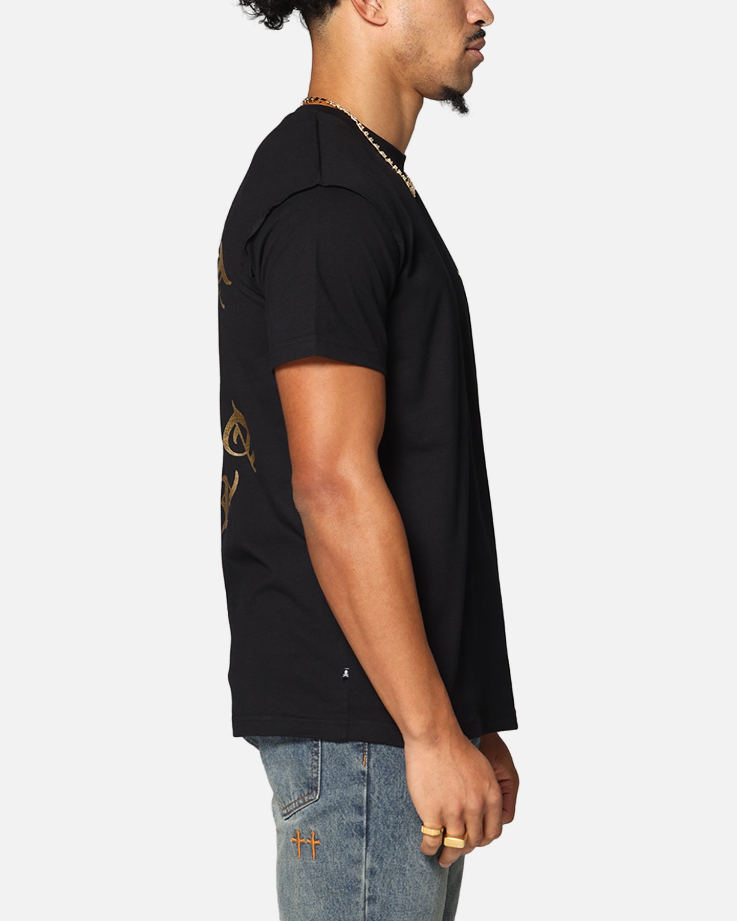 Saint Morta Mortal Lafayette T-Shirt Black/Gold、mySite、zt4zffjzw