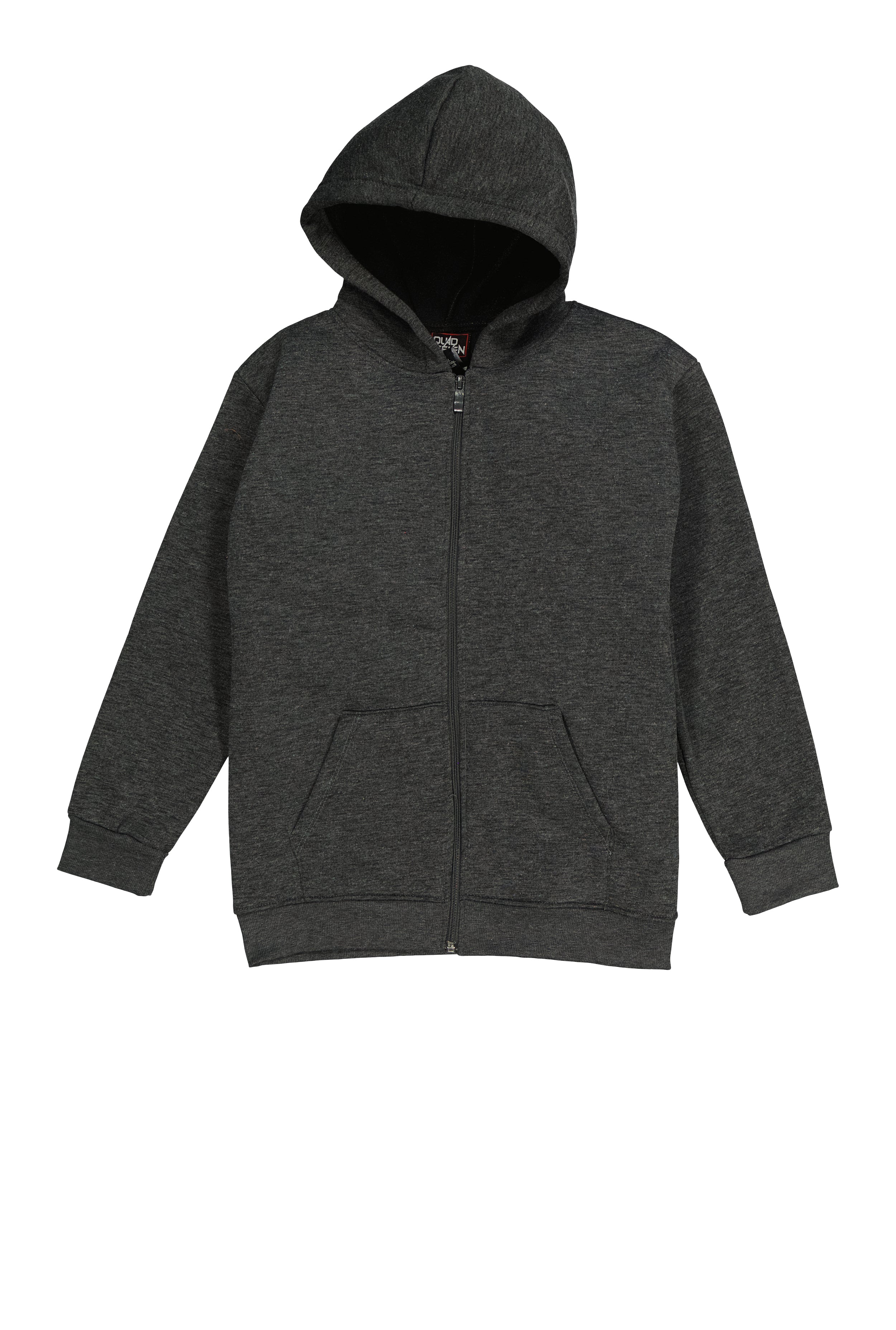Boys Marled Fleece Zip Front Hoodie、mySite、camillekostekn