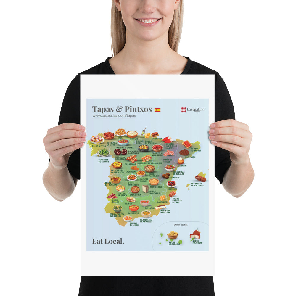 Tapas & Pintxos Poster (in)、mySite、camillekostekn