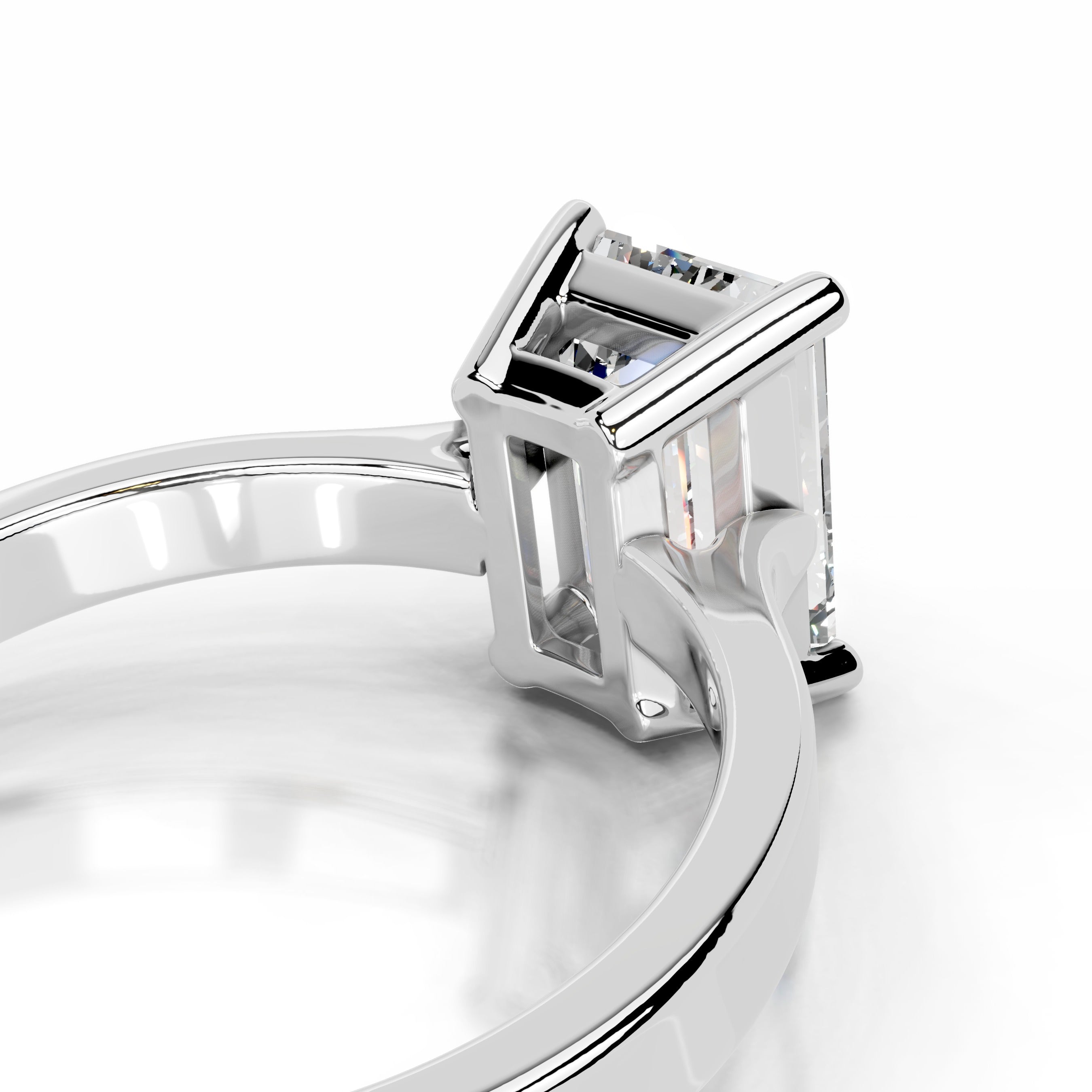 Daisy Diamond Engagement Ring - 18K White Gold、mySite、hinf8tx79