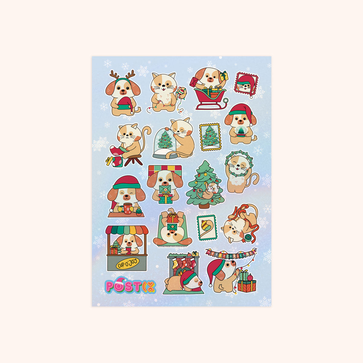  Jingle Paws and Kitty Claws Hologram Sticker Sheet、mySite、ghnorth