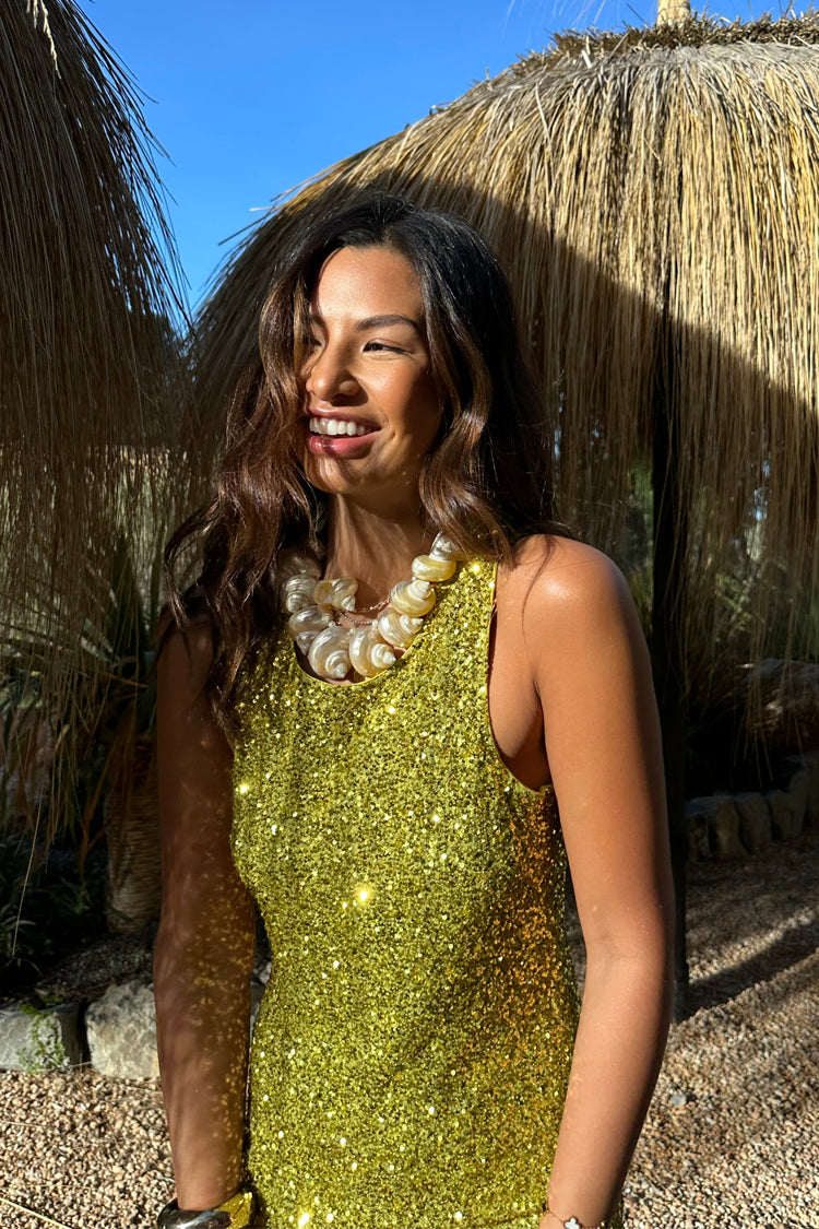 Lime Sequin Tank Top、mySite、solidvoid