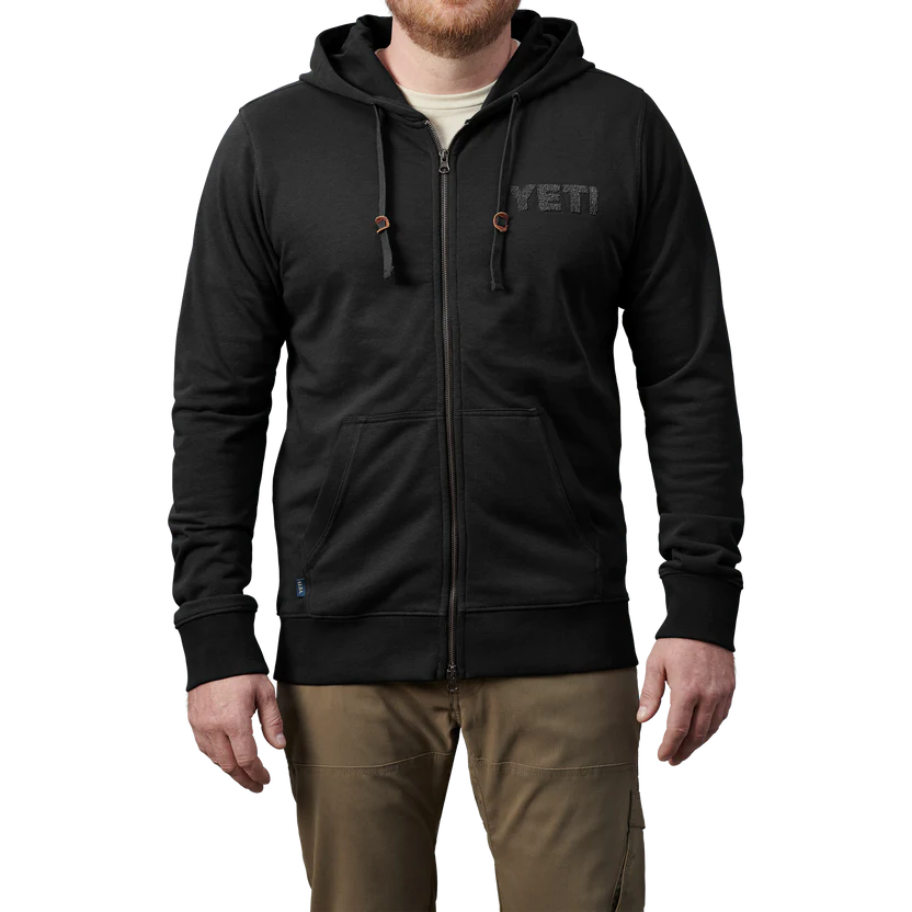 YETI Terry Full Zip Hoodie - Black、mySite、noshort