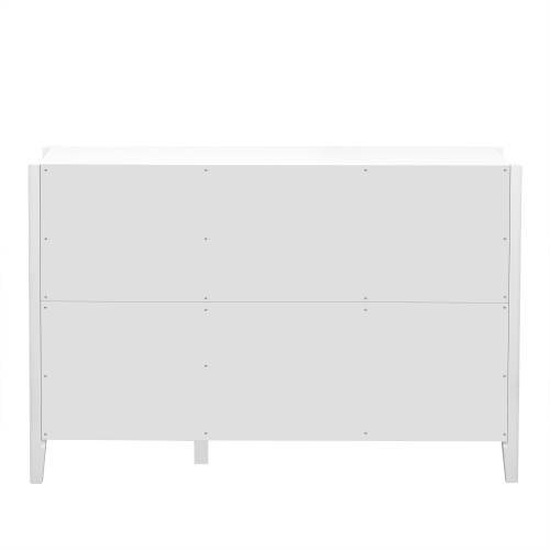U_Style 63.1''Modern 4-Vertical Wavy Slatted Doors Sideboard,Storage Cabinet With Elegant Design, Solid Wood Legs with Painted,Metal Handles,for Dining Room,Living Room, Kitchen, or Entryway(Black)、、casual