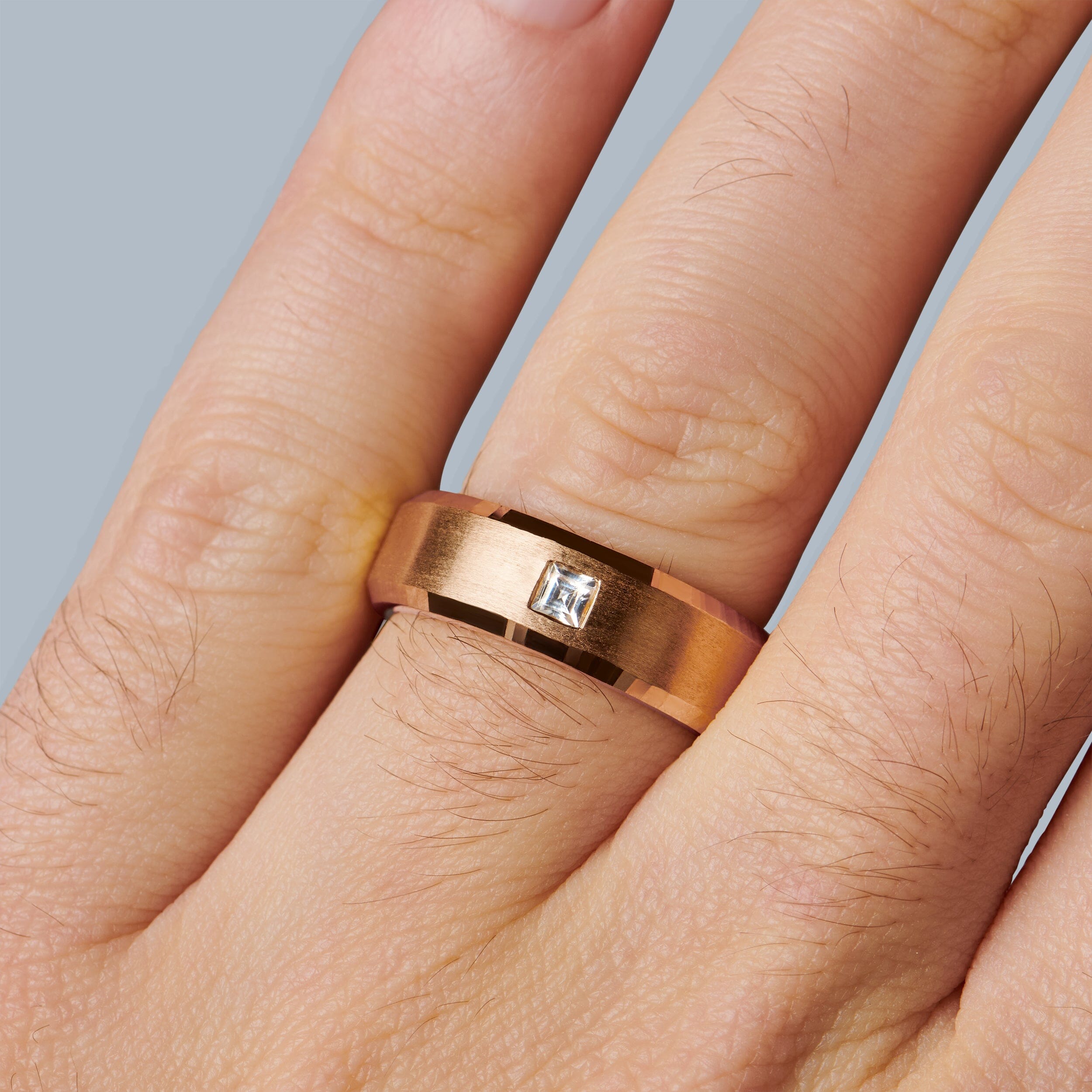 White Zircon Unisex Ring - Crafted、mySite、hinf8tx79