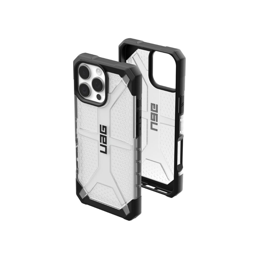 URBAN ARMOR GEAR Plasma Case for iPhone 16 Pro Max - Drop-Resistant, Wireless Charging (Clear)、mySite、camillekostekn