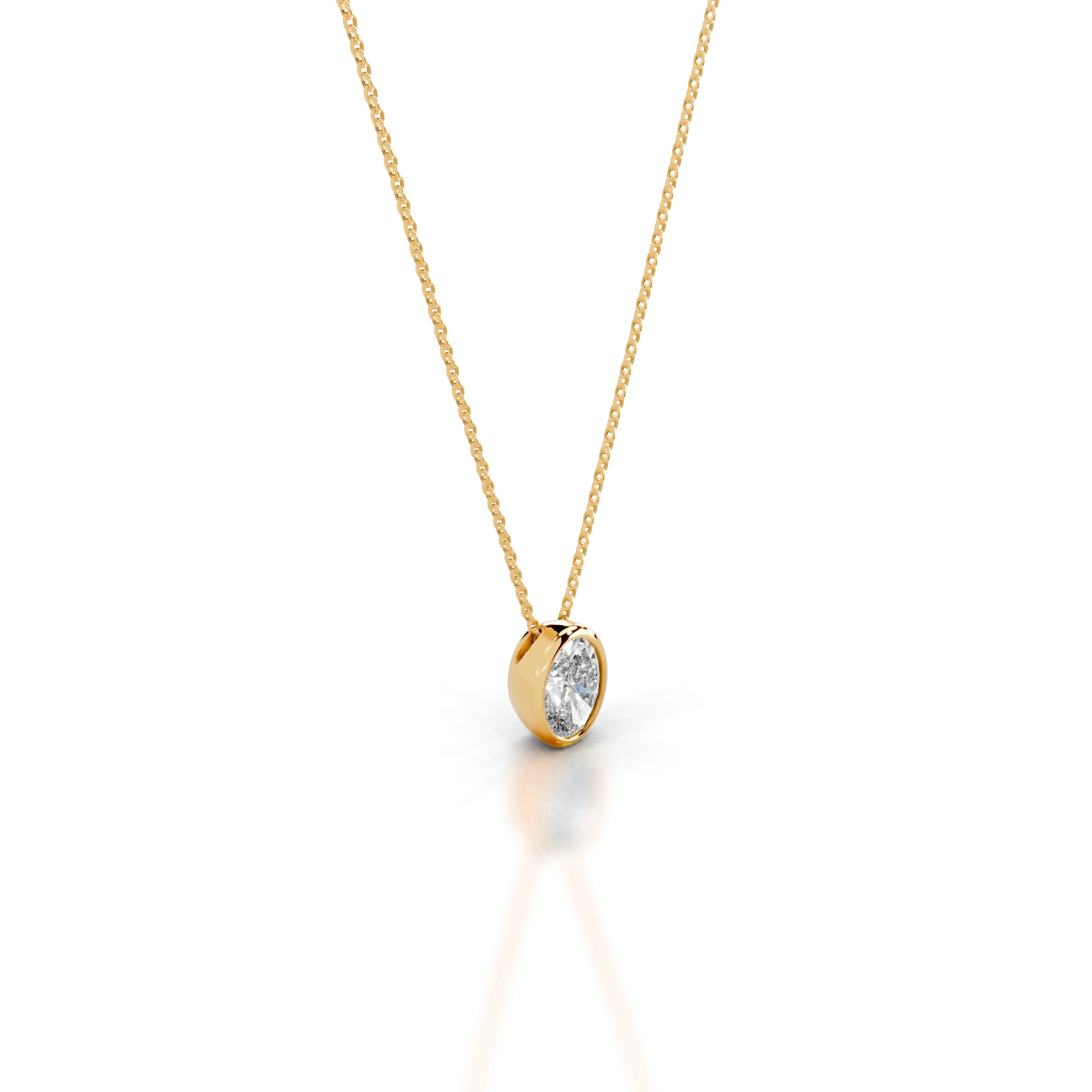 Gianna Lab Grown Diamond Pendant - 18K Yellow Gold、mySite、hinf8tx79