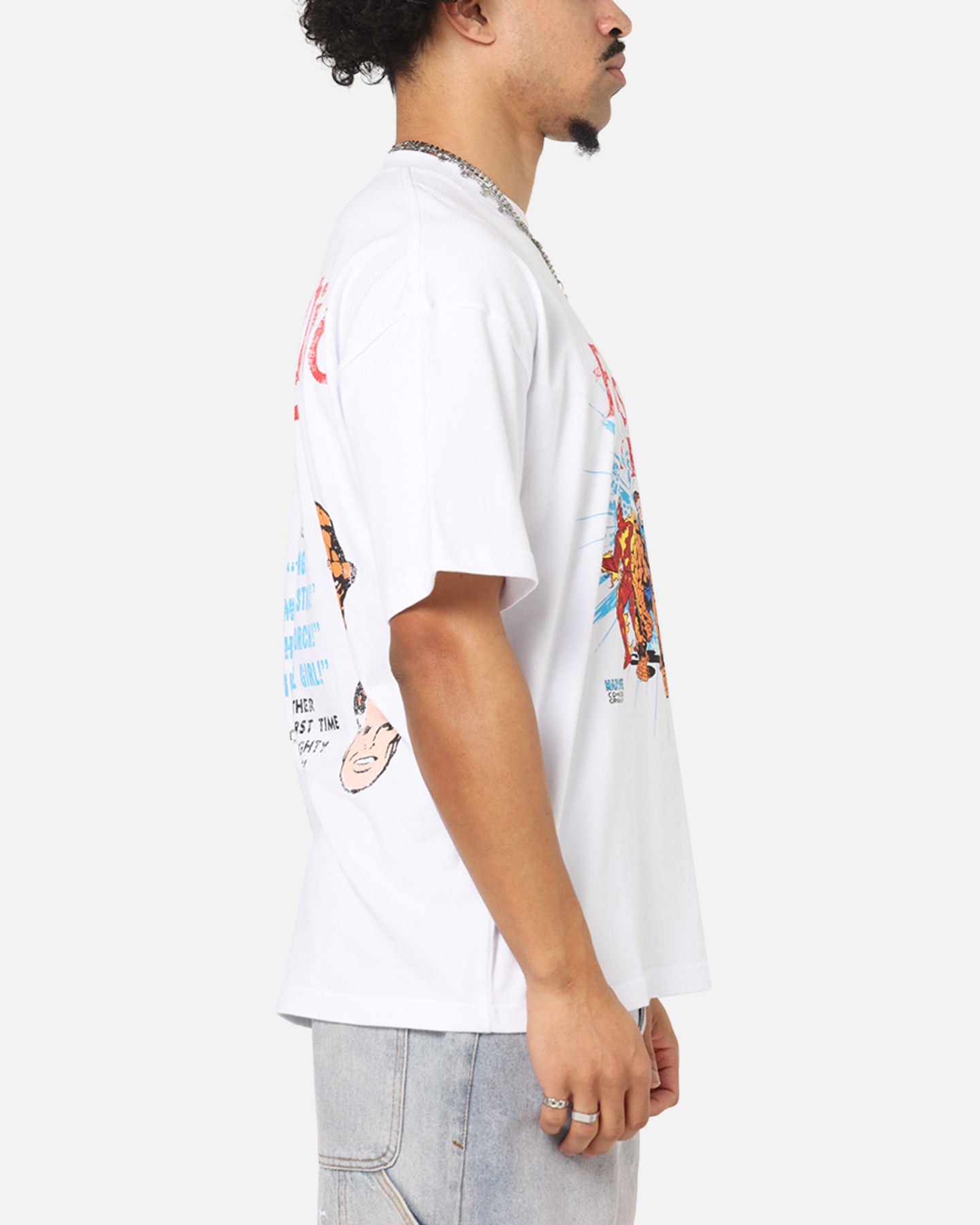 73 Studio Marvel Fantastic Four Group T-Shirt White、mySite、zt4zffjzw