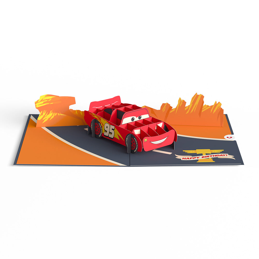 Disney and Pixar Cars Lightning McQueen Kachow! Birthday Pop-Up Card、mySite、solidvoid