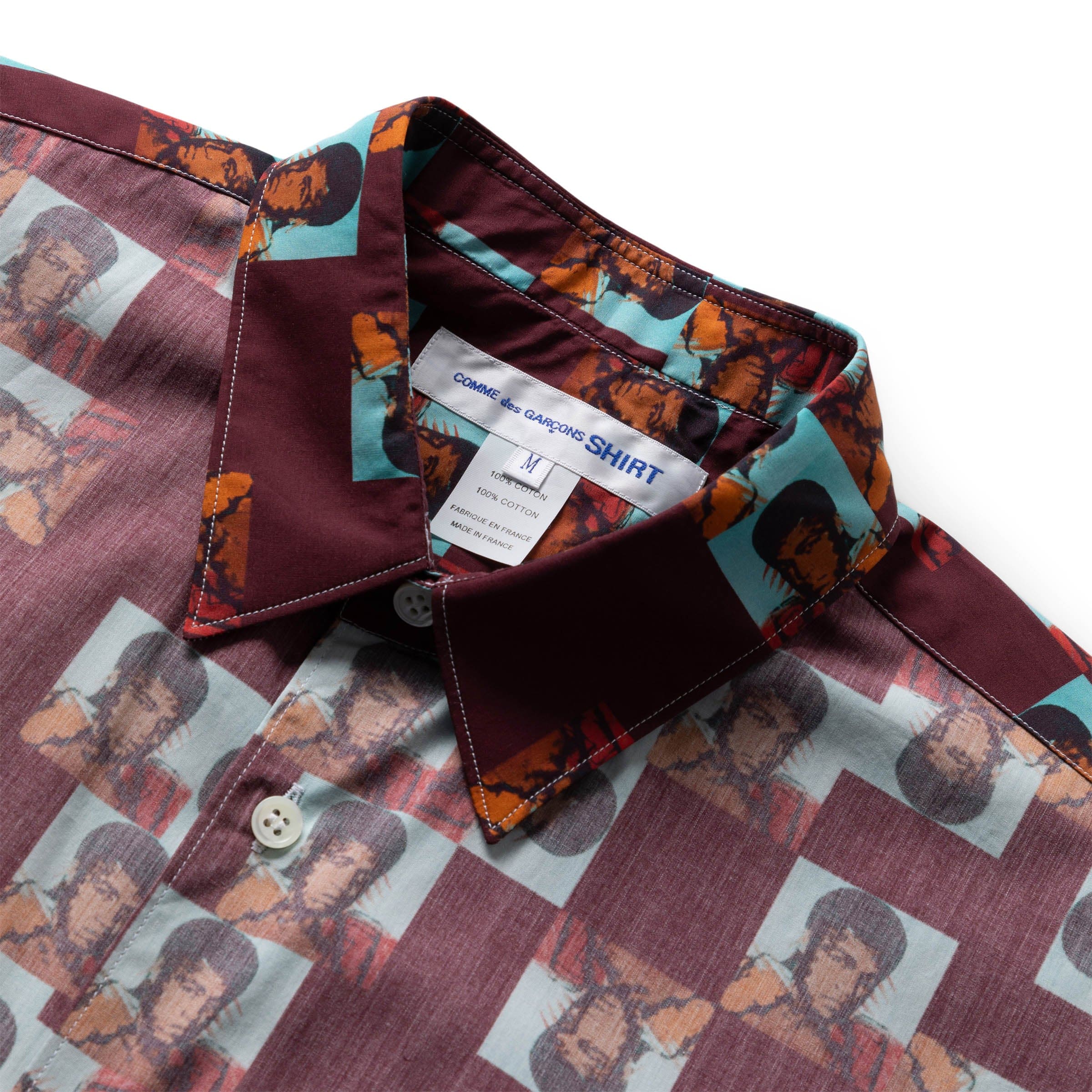 X ANDY WARHOL MUHAMMAD ALI GRAPHIC PRINT SHIRT、mySite、zt4zffjzw