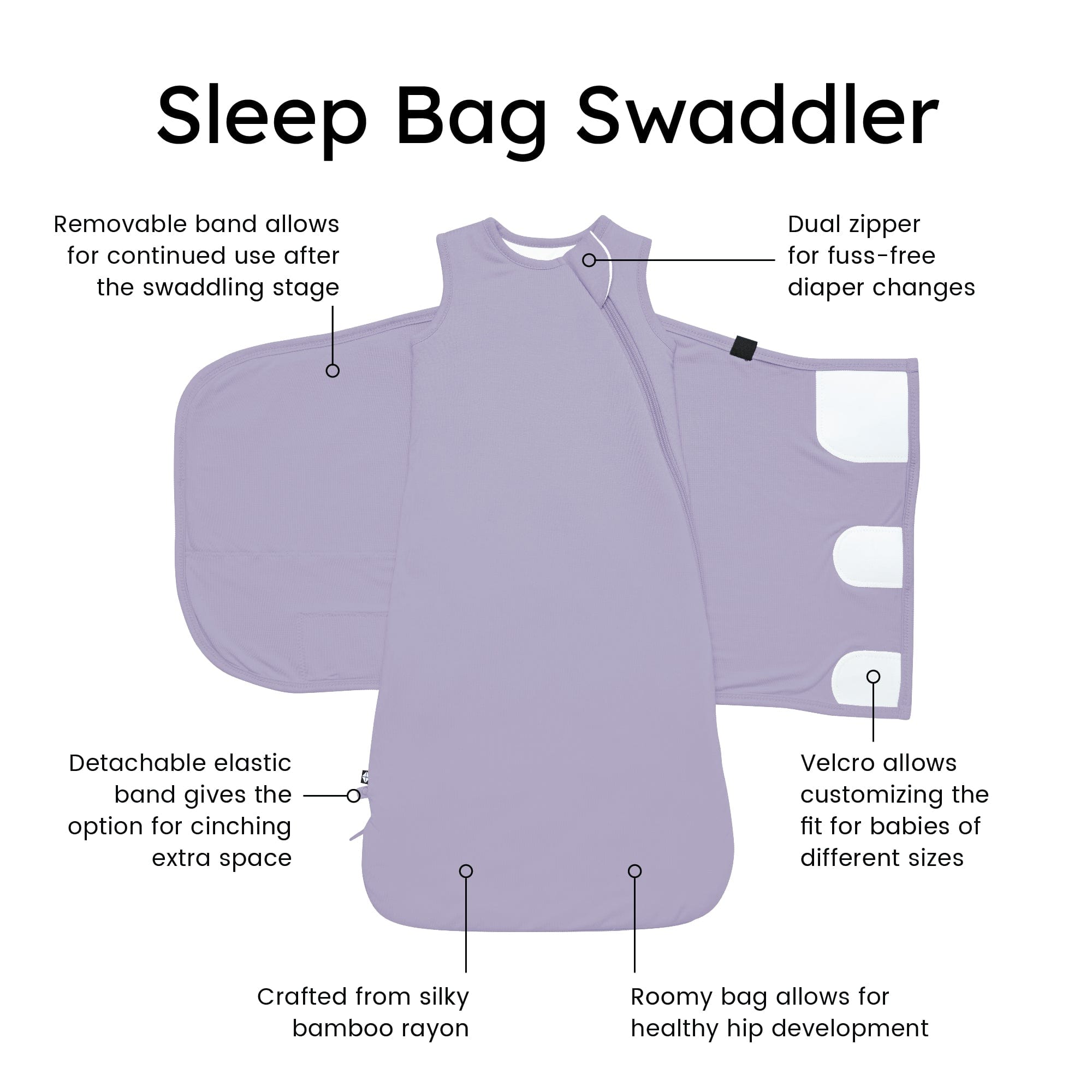  Sleep Bag Swaddler in Taro 1.0、mySite、layawaytickets