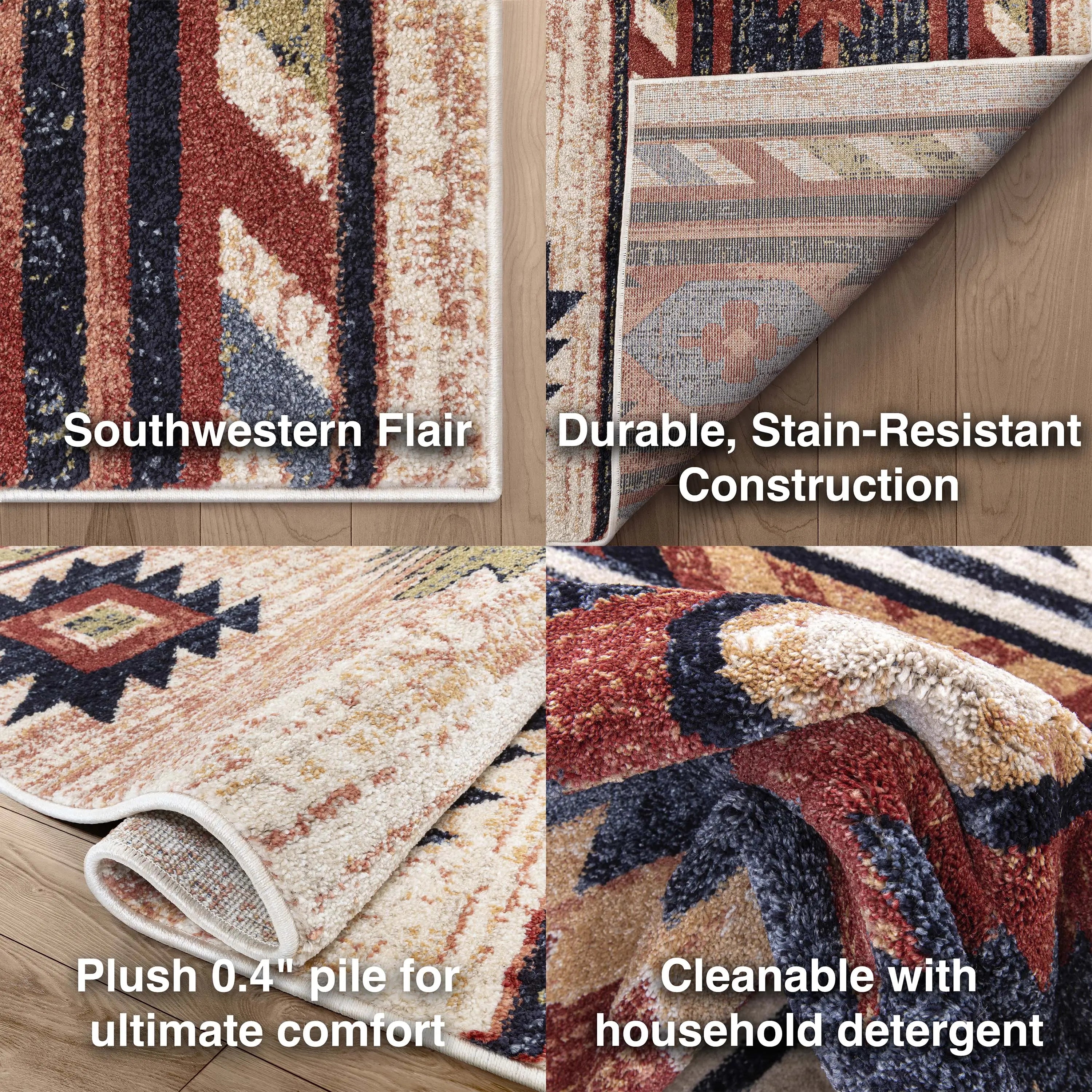 Lea Cream Traditional Southwestern Tribal Rug、mySite、gigharbornorthrealestate