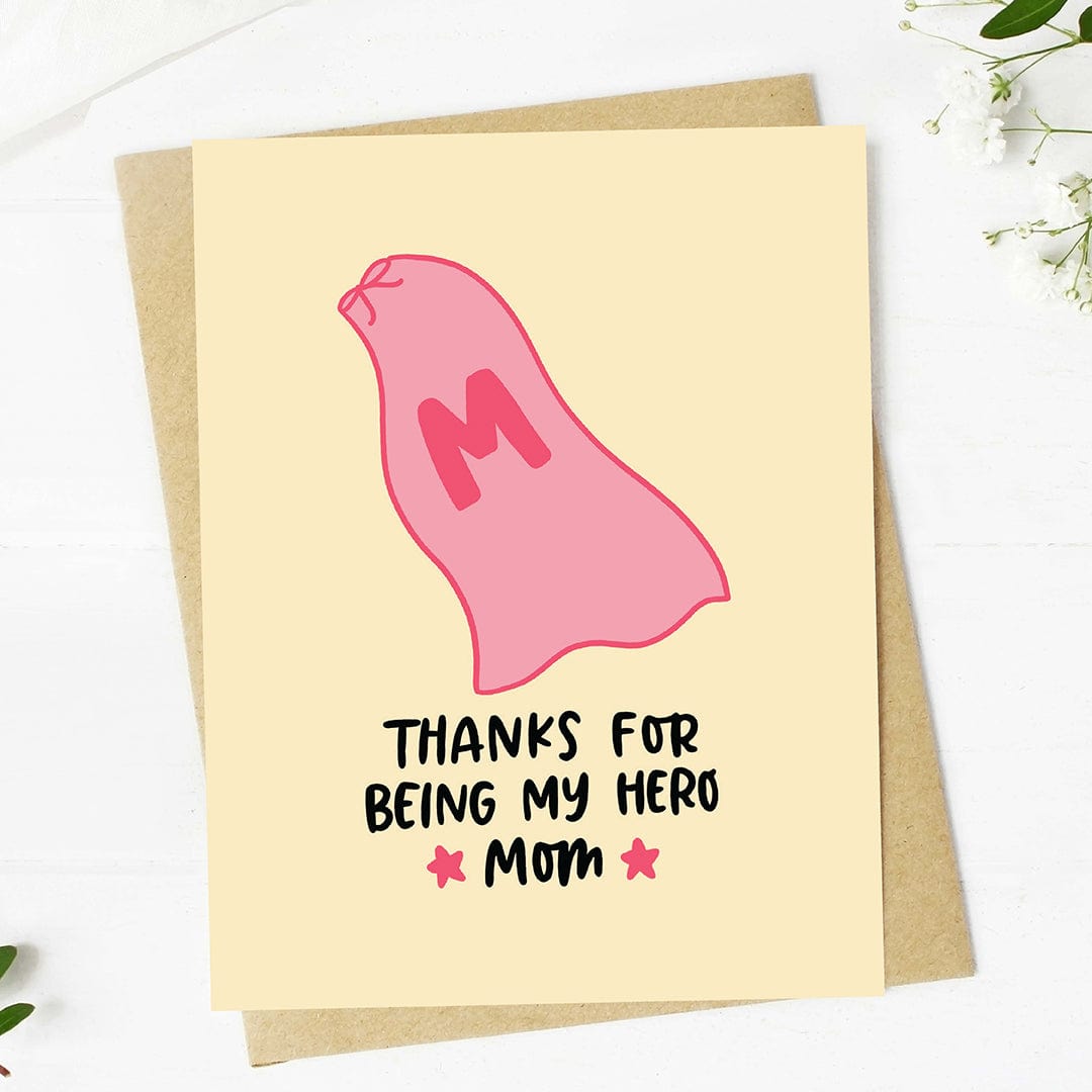  Thanks for being my hero, Mom Mother's Day Card、mySite、elrpsem3k