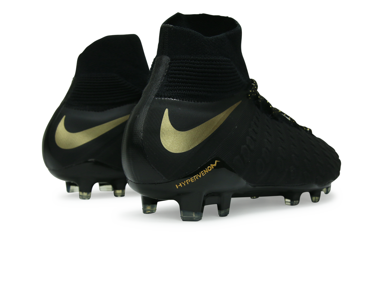 Nike Men's Hypervenom 3 Elite DF FG Black/Metallic Vivid Gold、mySite、bottomscart